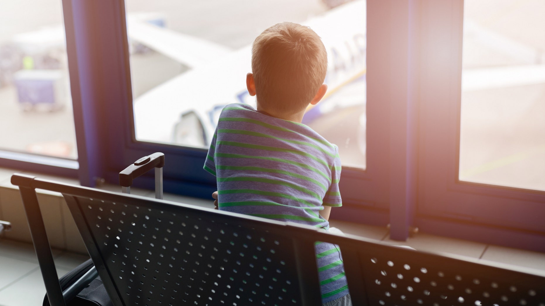 An 11-year-old boy nearly boarded a plane without a ticket or supervision.