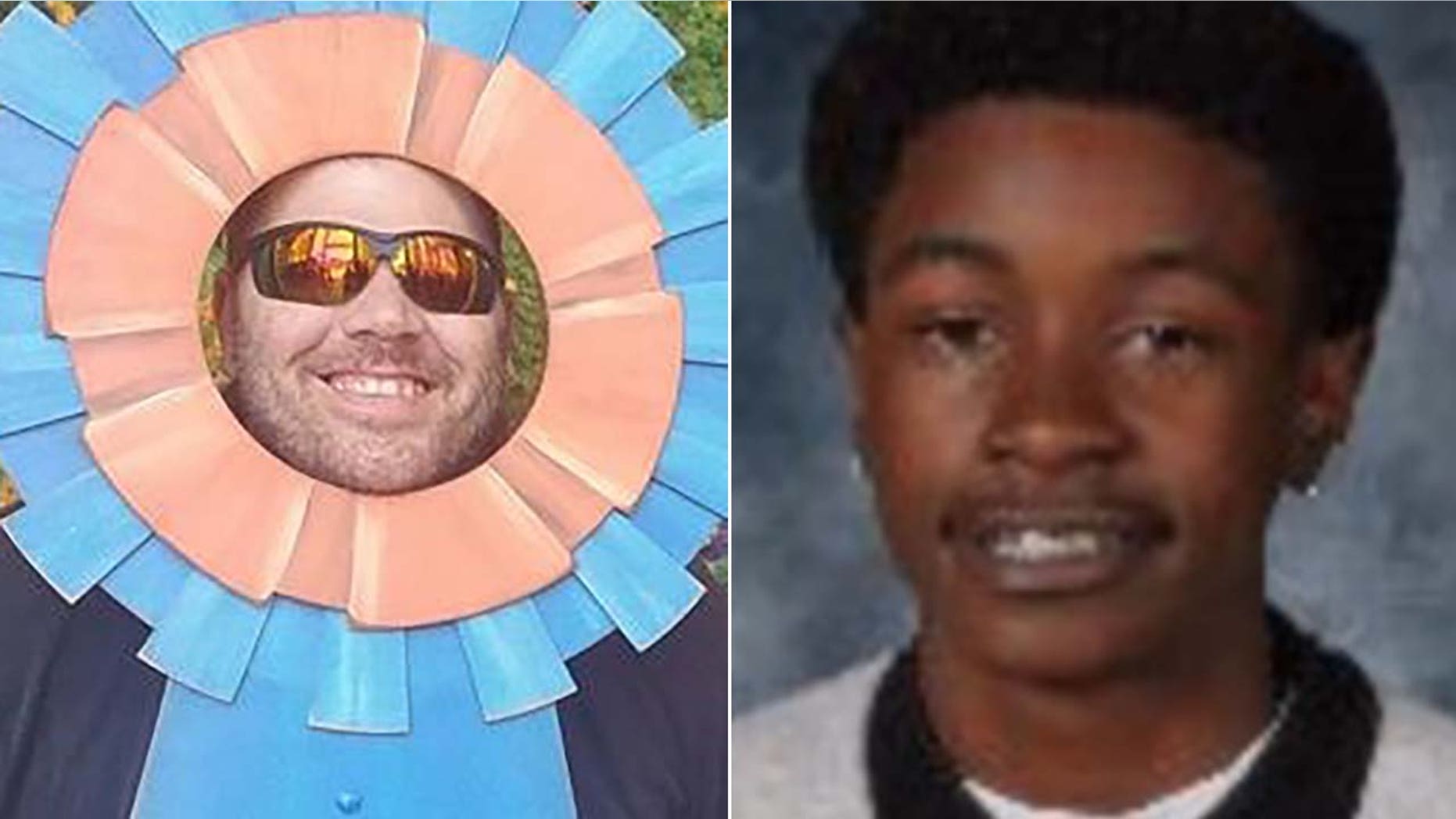 Patrick Smith, left, died Thursday evening after being shot the previous week. Police are searching for suspect Leslie Hawkins. (GoFundMe/Barstow Police)