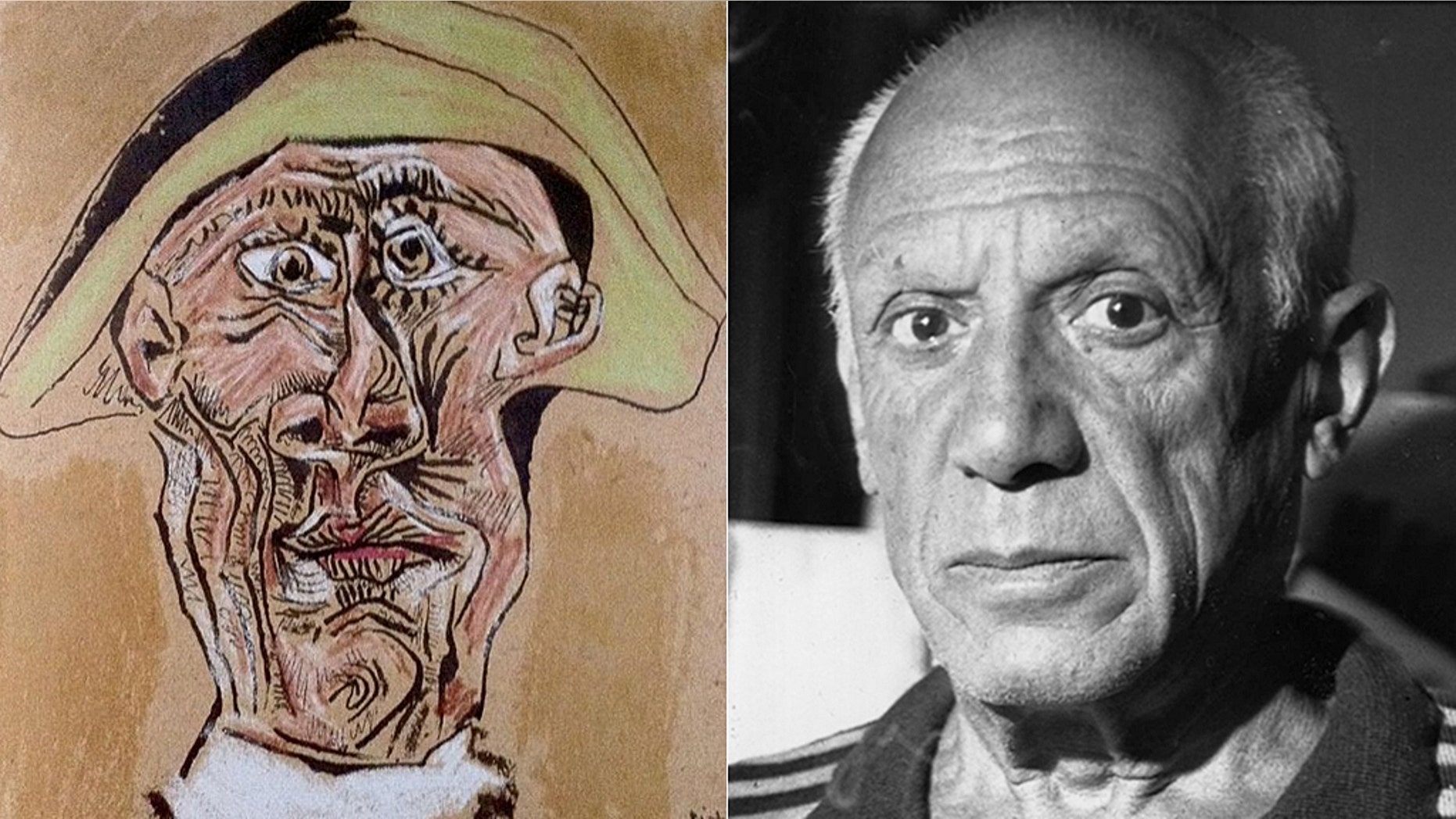 Picasso’s 1971 "Tête d’Arlequin" ("Harlequin’s Head") which was stolen from Rotterdam's Kunsthal museum in 2012