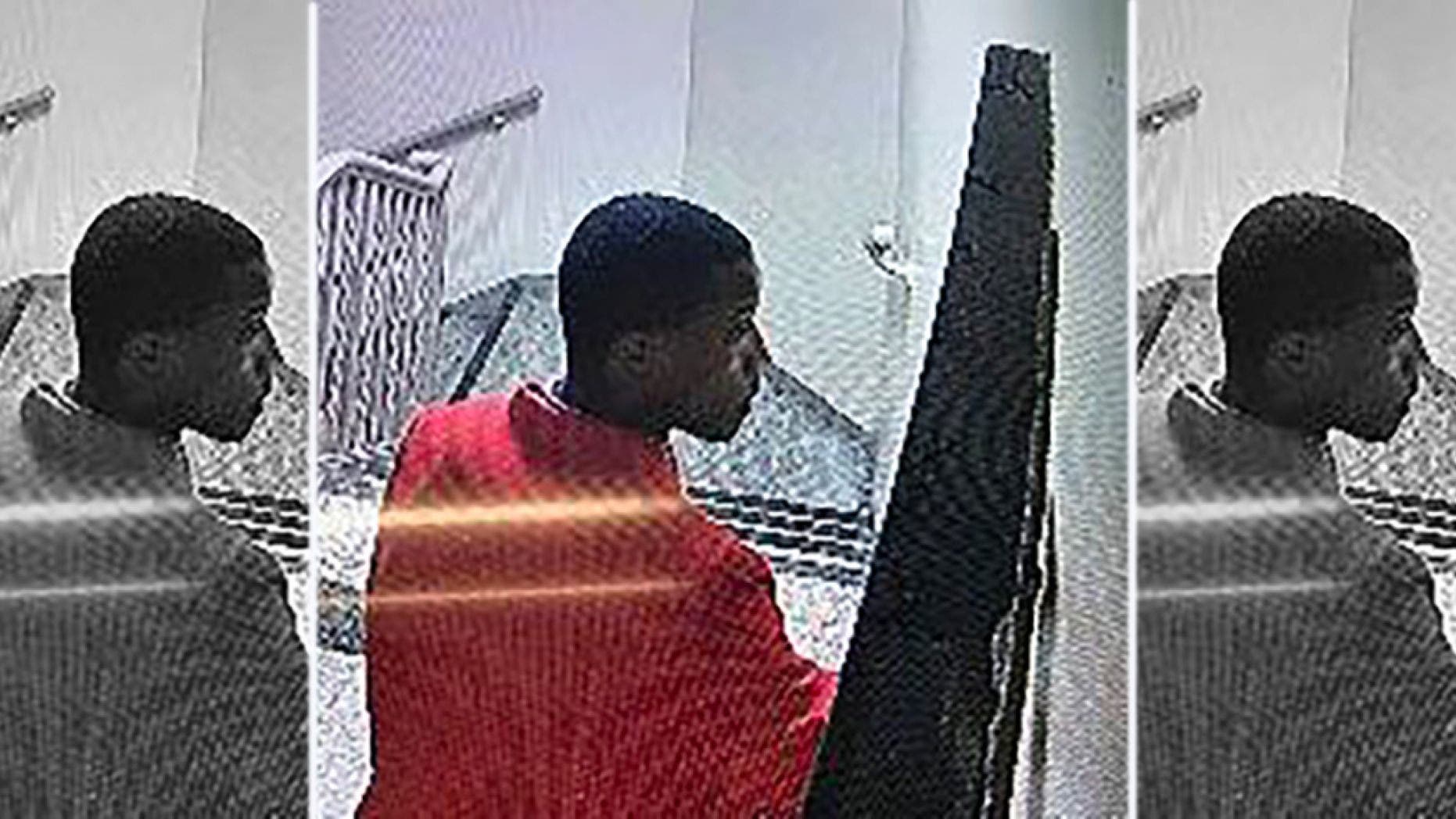 Police said James Polite, 26, was caught on video surveillance vandalizing a Brooklyn synagogue with anti-Semitic graffiti on Thursday. (NYPD)