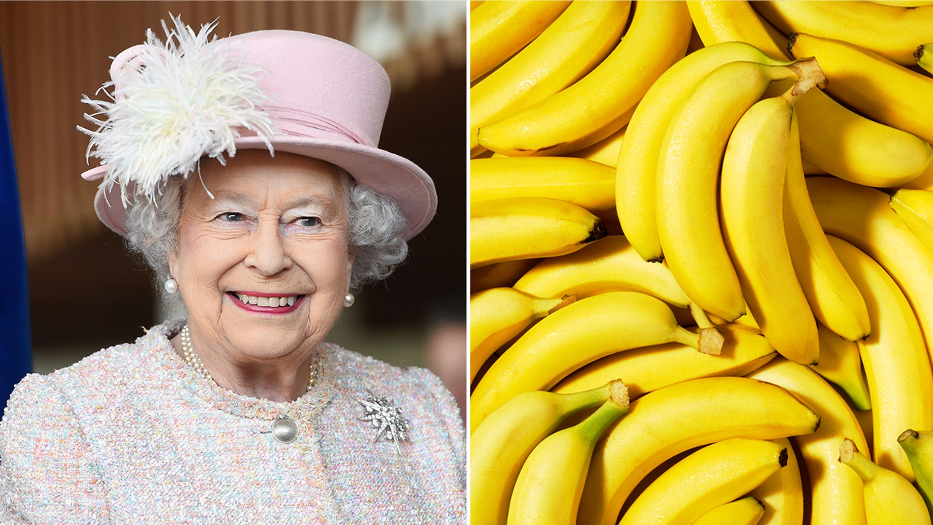 Apparently the queen only eats bananas with a fork and knife.