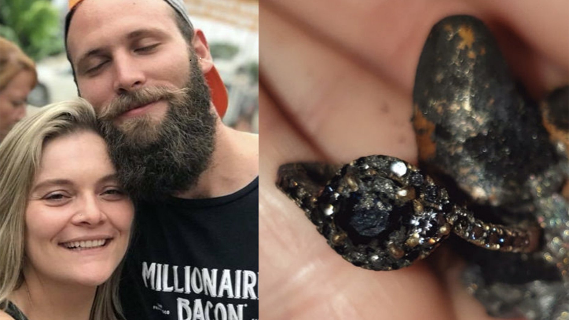 Talk about a lucky ring.