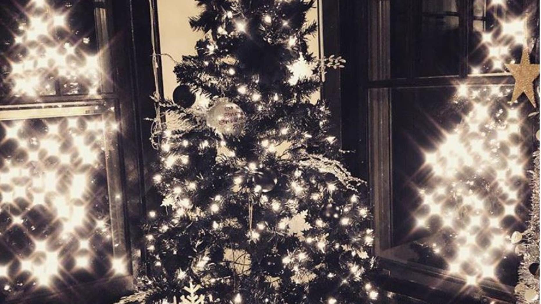 Christmas fans are decorating their black Christmas trees this year.