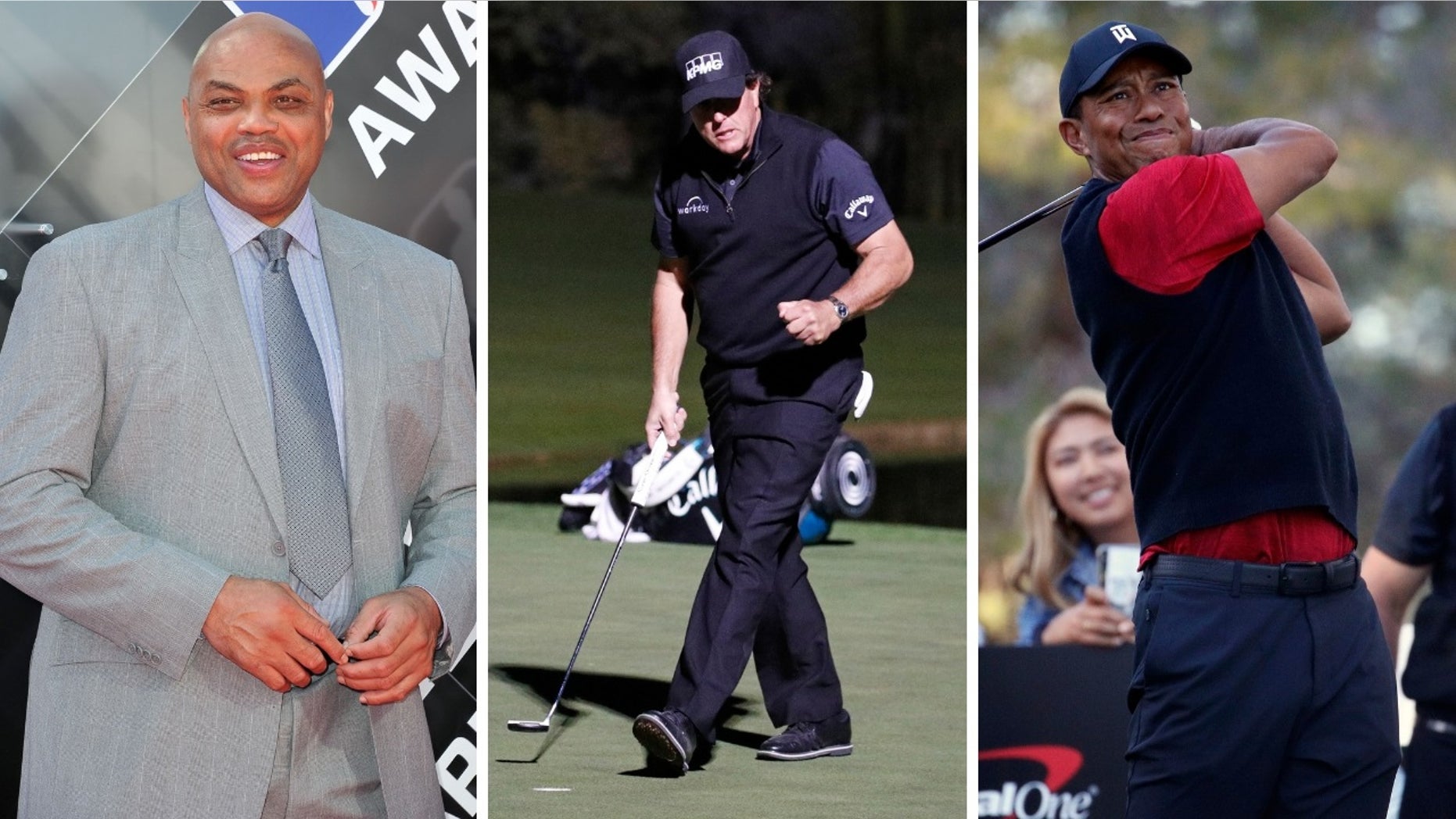 Charles Barkley slammed the match between Phil Mickelson and Tiger Woods, calling it "crappy golf."