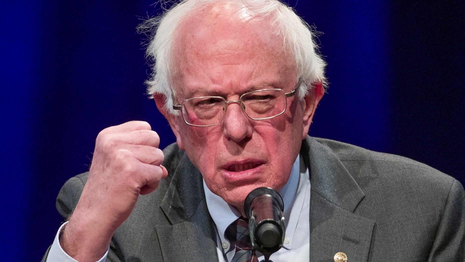 Sen. Bernie Sanders, I-Vt., speaks at a George Washington University in an undated photo.