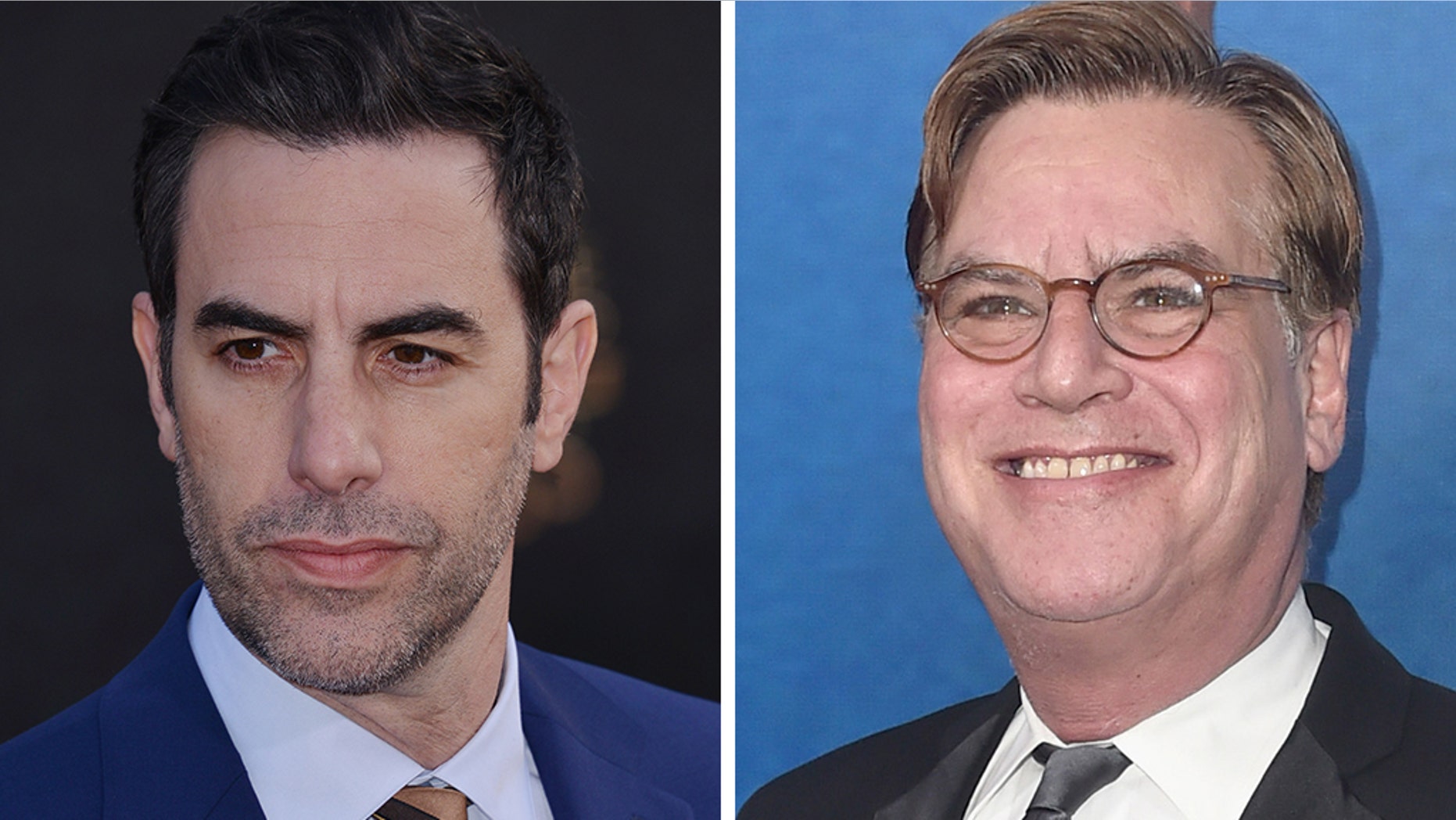 Aaron Sorkin, right, and Sacha Baron Cohen's film "The Trial of the Chicago 7" has hit another snag and will be shelved, according to reports.