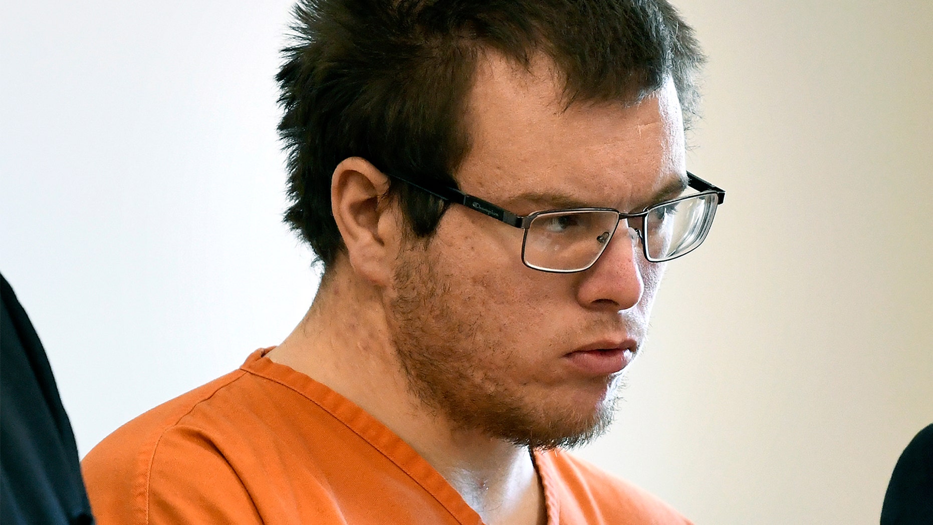 File-This Oct. 4, 2017, file photo shows Augustus Standingrock appearing in Missoula District Court, where he pleaded not guilty to felonies for deliberate homicide and accountability for deliberate homicide in the deaths of Marilyn Pickett and Jackson Wiles. The Montana man pleaded guilty Friday, Dec. 14, 2018, to stabbing two people to death, including a teenage girl, dismembering their bodies and then trying to dissolve them in tubs filled with acid in the basement of a home. (Tom Bauer/The Missoulian via AP, File)