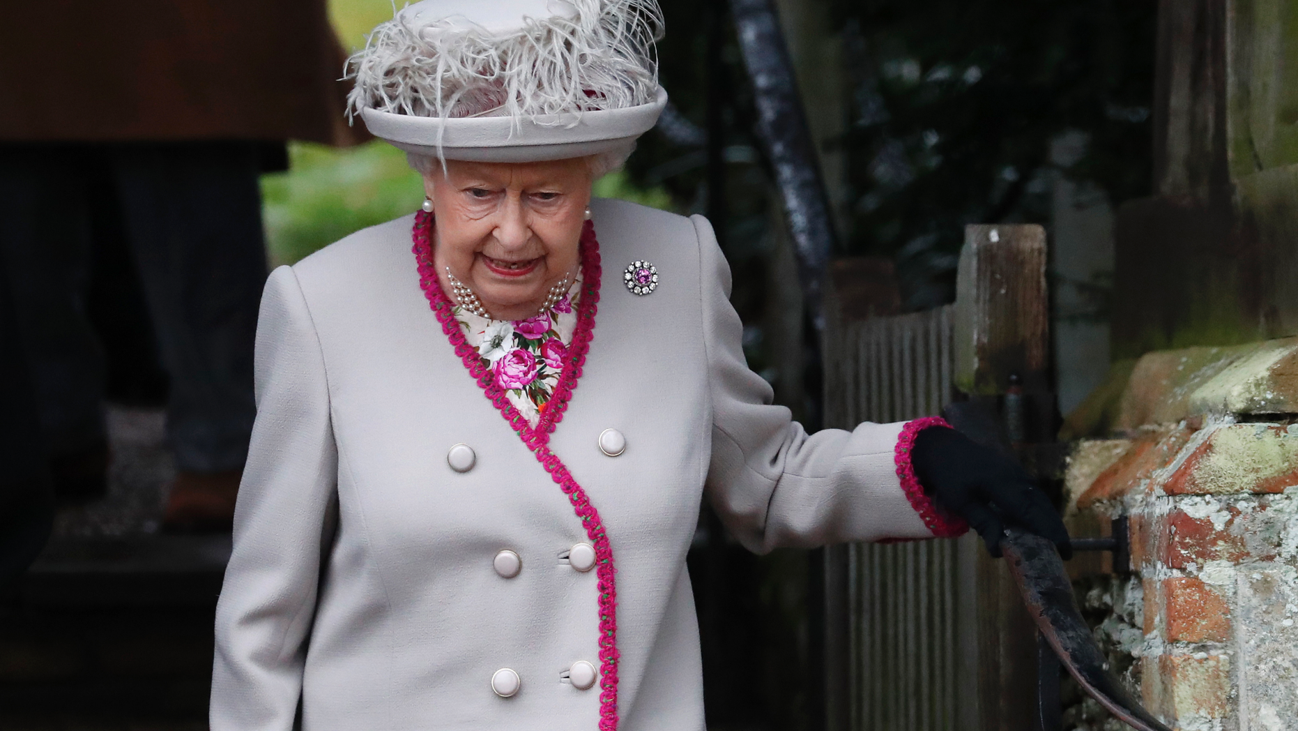 Britain's Queen Elizabeth II leaves after attending the Christmas day service at St Mary Magdalene Church in Sandringham in Norfolk, England, Tuesday, Dec. 25, 2018.