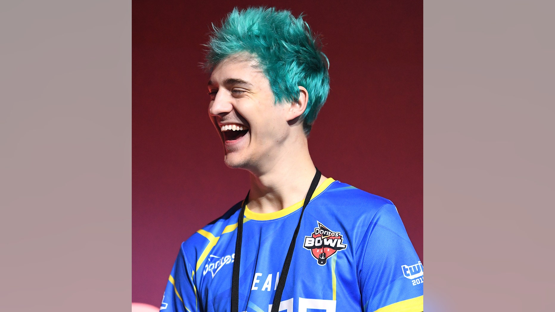 SAN JOSE, CA - OCTOBER 27: Tyler "Ninja" Blevins reacts onstage prior to the Doritos Bowl 2018 at TwitchCon 2018 in the San Jose Convention Center on October 27, 2018 in San Jose, California. (Photo by Robert Reiners/Getty Images)