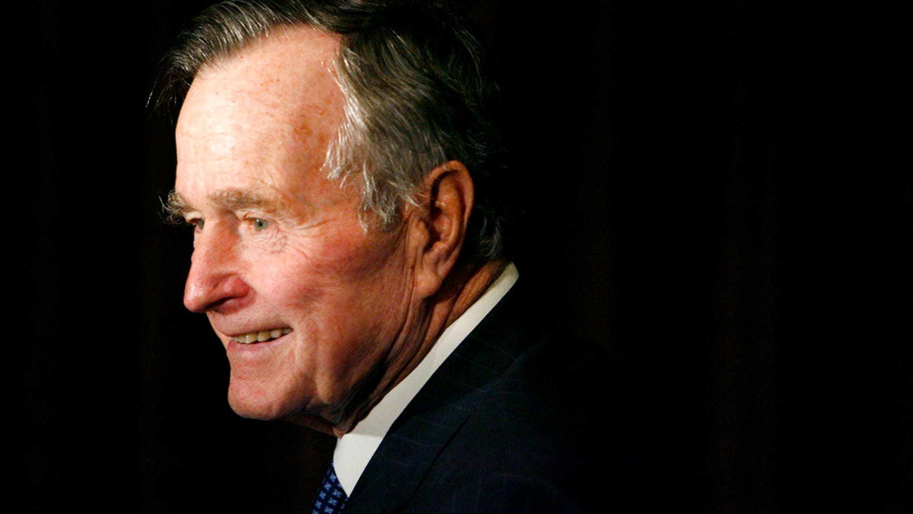FILE - Former President George H.W. Bush. (AP Photo/Matt Sayles, File)