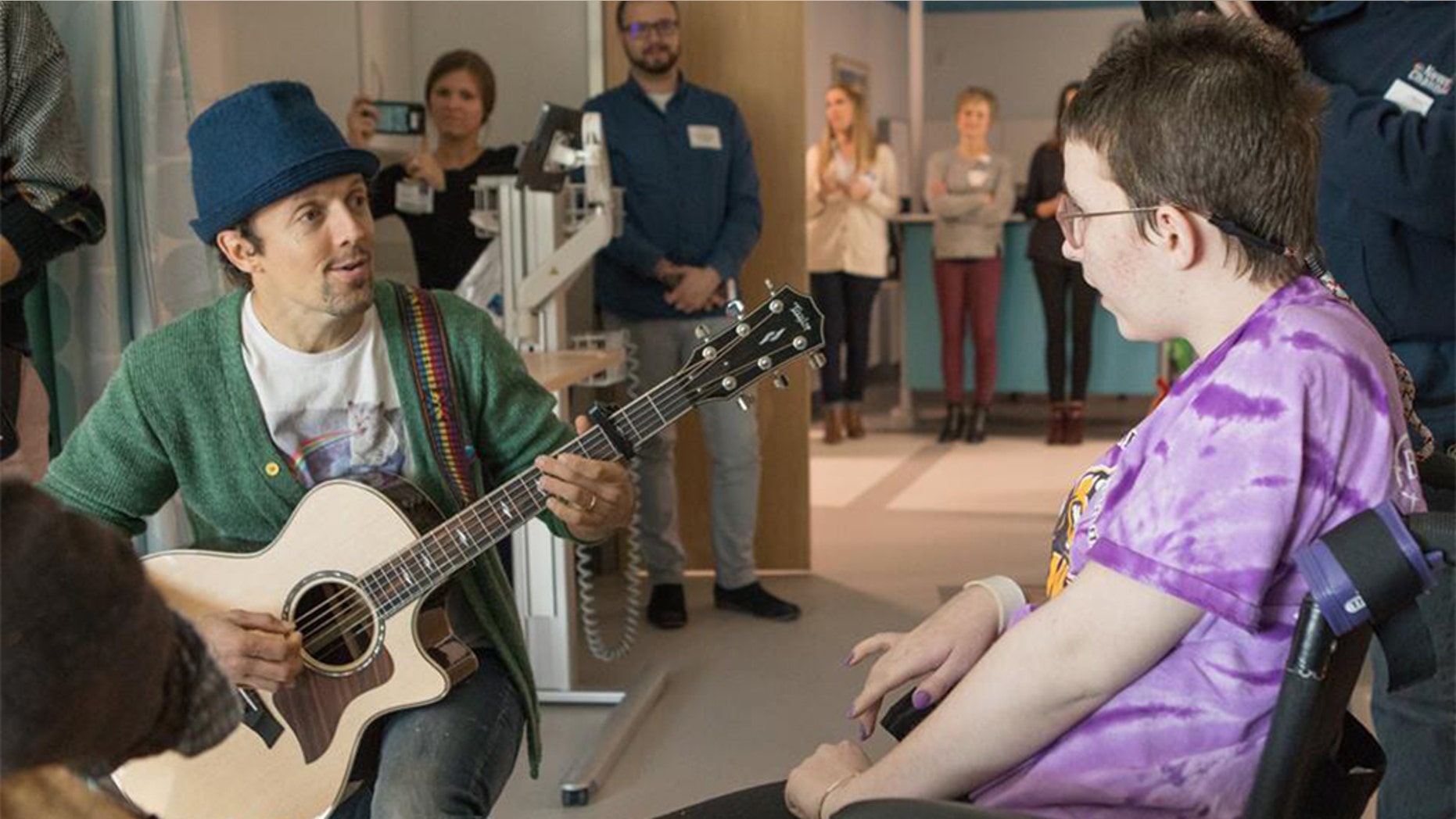 A Missouri children’s hospital on Tuesday revealed that an unlikely visitor stopped by for a visit.