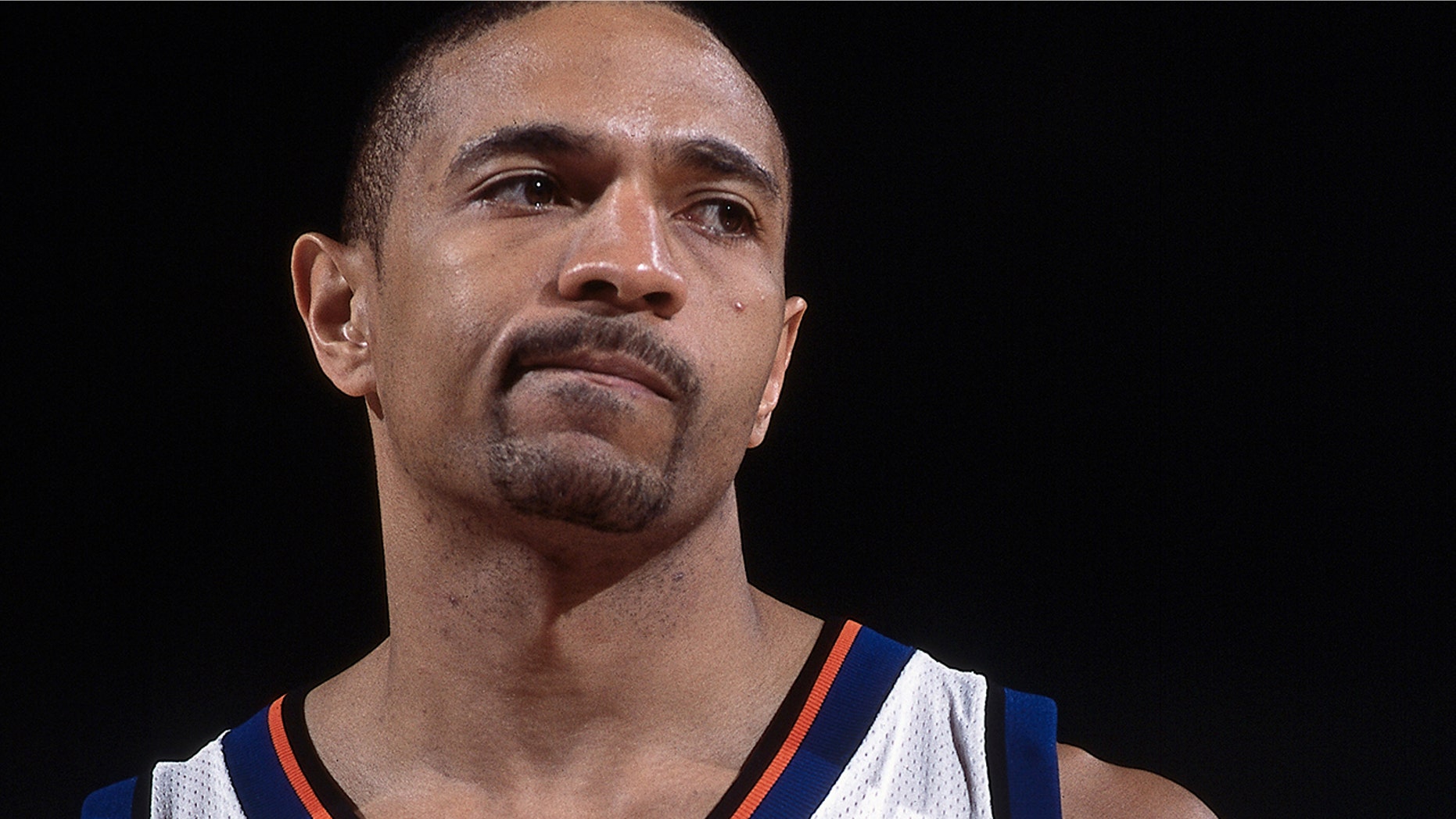 mark jackson nba hoops card menendez brothers appear to be in background of nba mark jackson nba hoops card menendez brothers appear to be in background of nba
