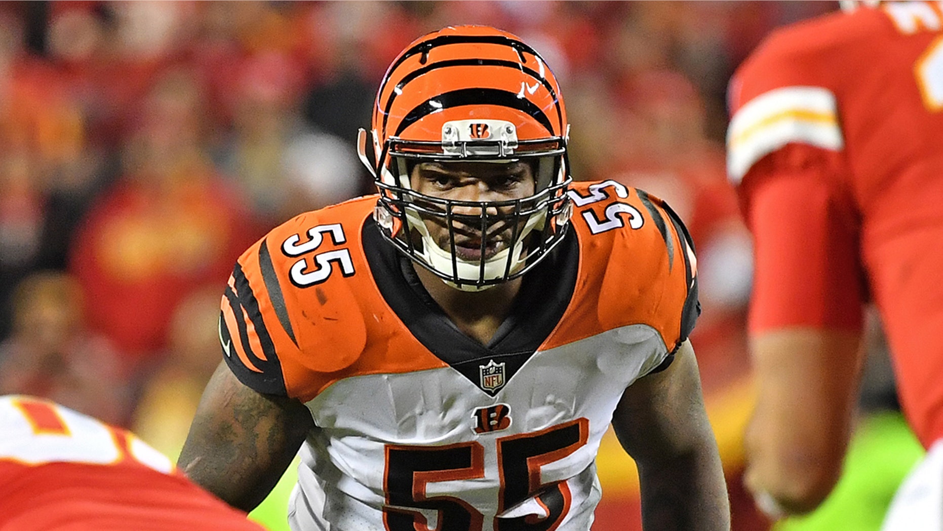 Linebacker Vontaze Burfict # 55 of the Cincinnati-Bengals may be over.