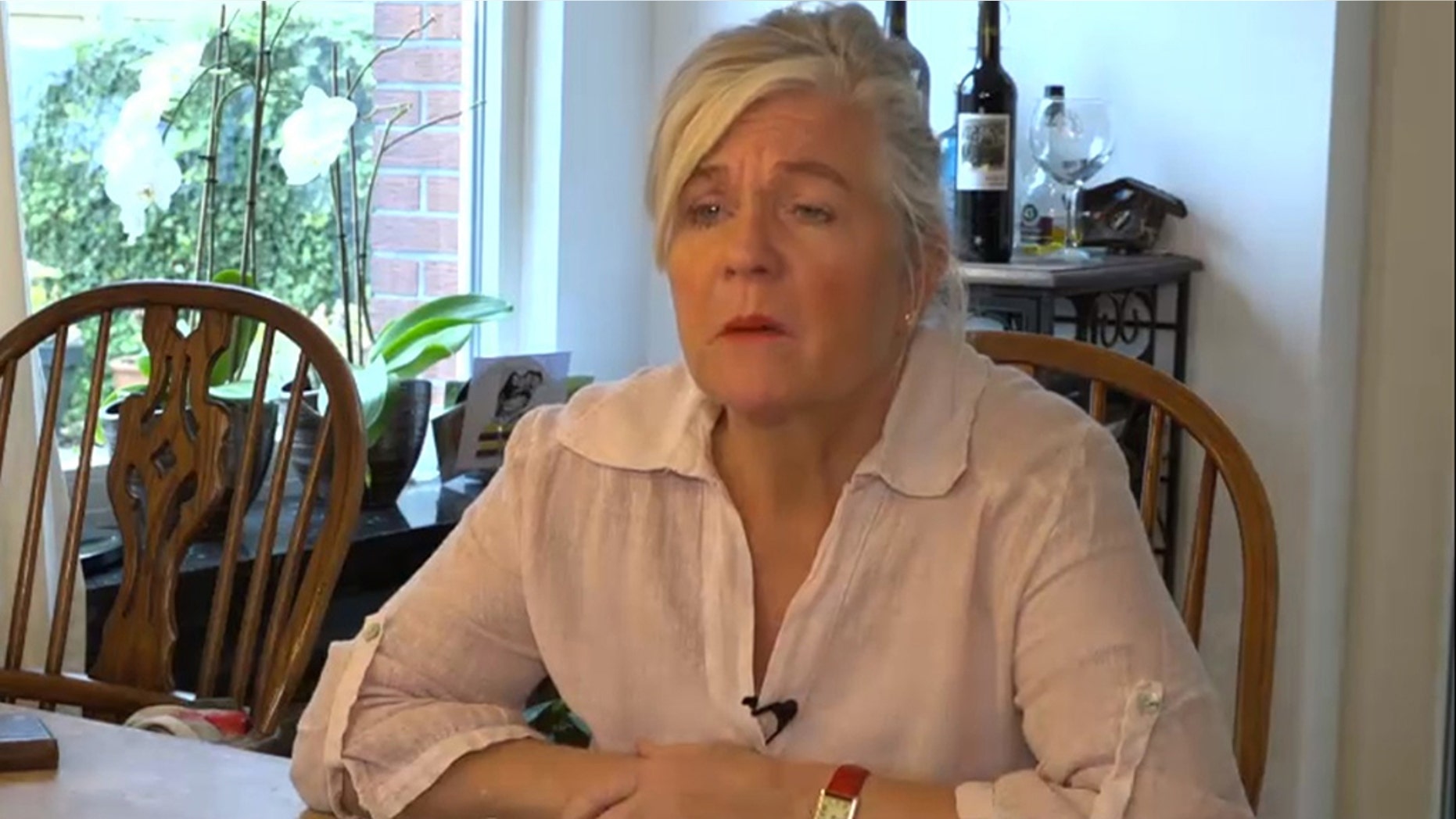 Petra van Kalmthout said she is now wearing an eye prosthesis.