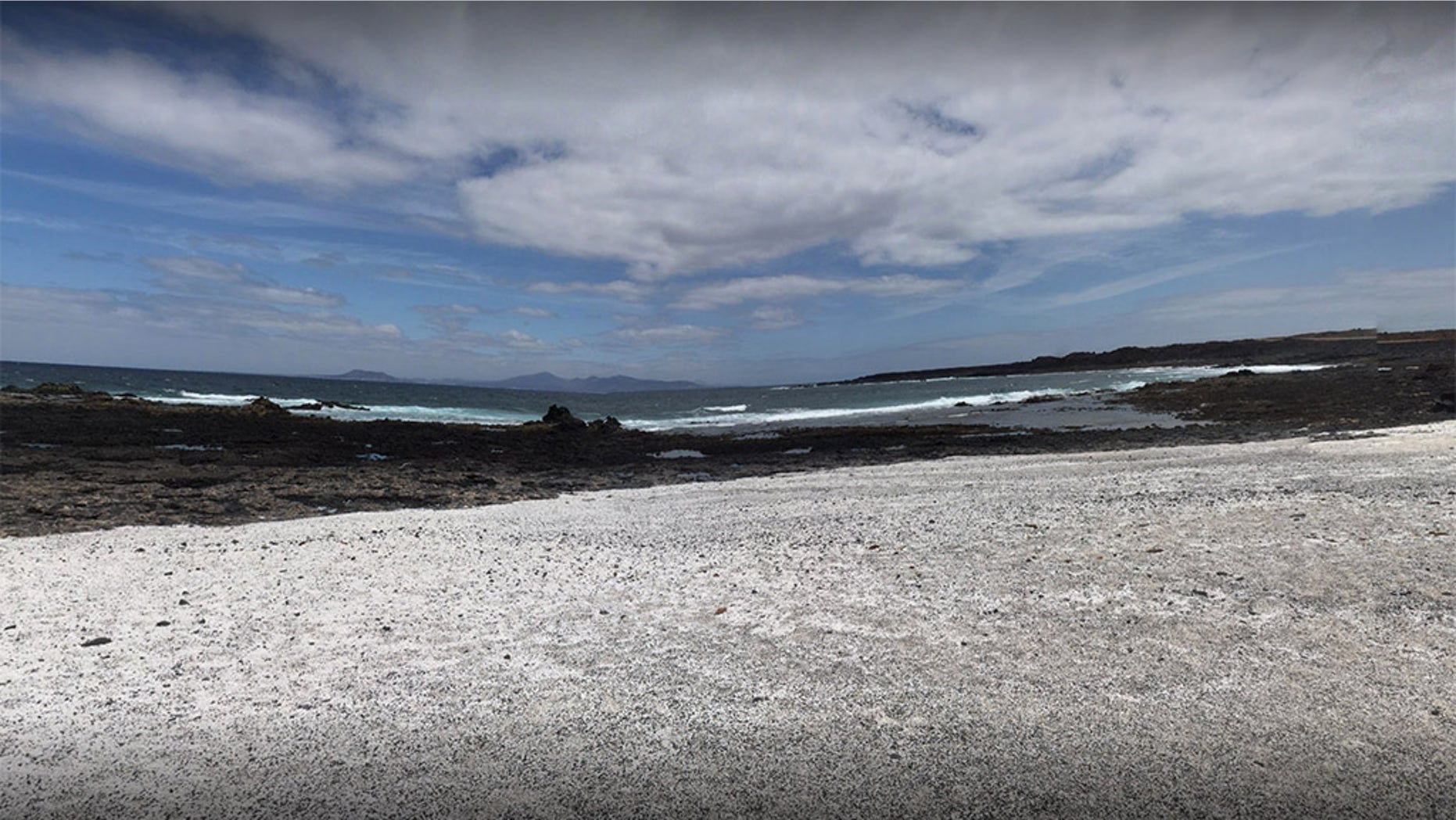 There's a bay in the Canary Islands where the coastline looks like it's paved with popcorn.<br>