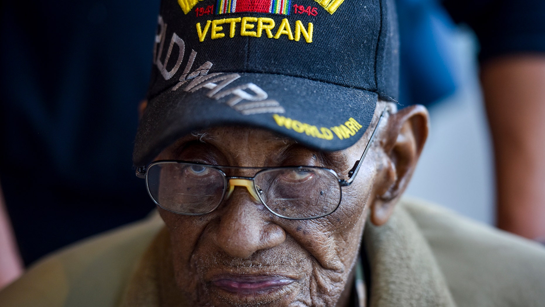 Richard Overton, 112, visits the National Museum of African American History and Culture, April 8, 2018, in Washington, D.C. (Getty Images)