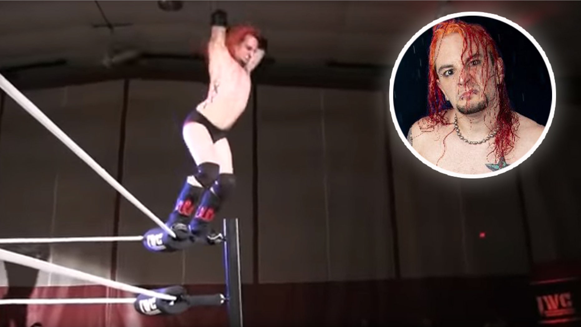 Wrestler Shawn Phoenix broke his skull after he dove from the top rope onto a table before hitting the ground.<br>