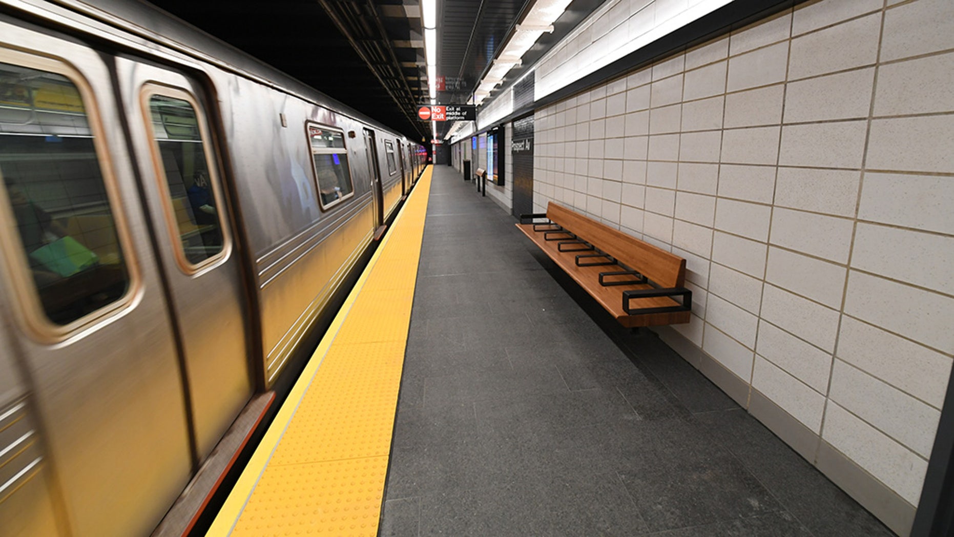 A subway platform in New York is seen on November 2, 2017. (Marc A. Hermann / MTA at New York City Transit)