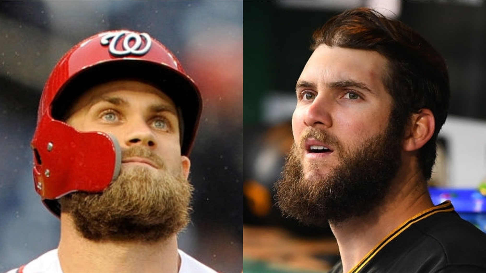 Trevor Williams, right, was mistaken for Bryce Harper.