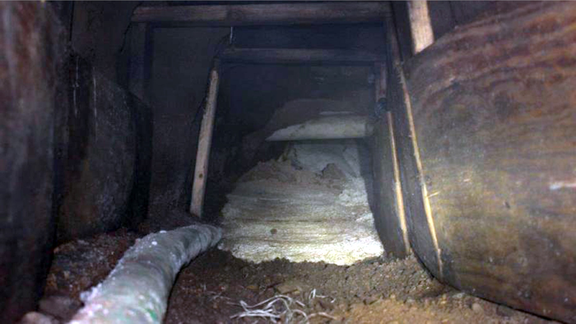 An illegal, unfinished cross-border tunnel running into the U.S. was uncovered by authorities Monday, Customs and Border Protection announced.