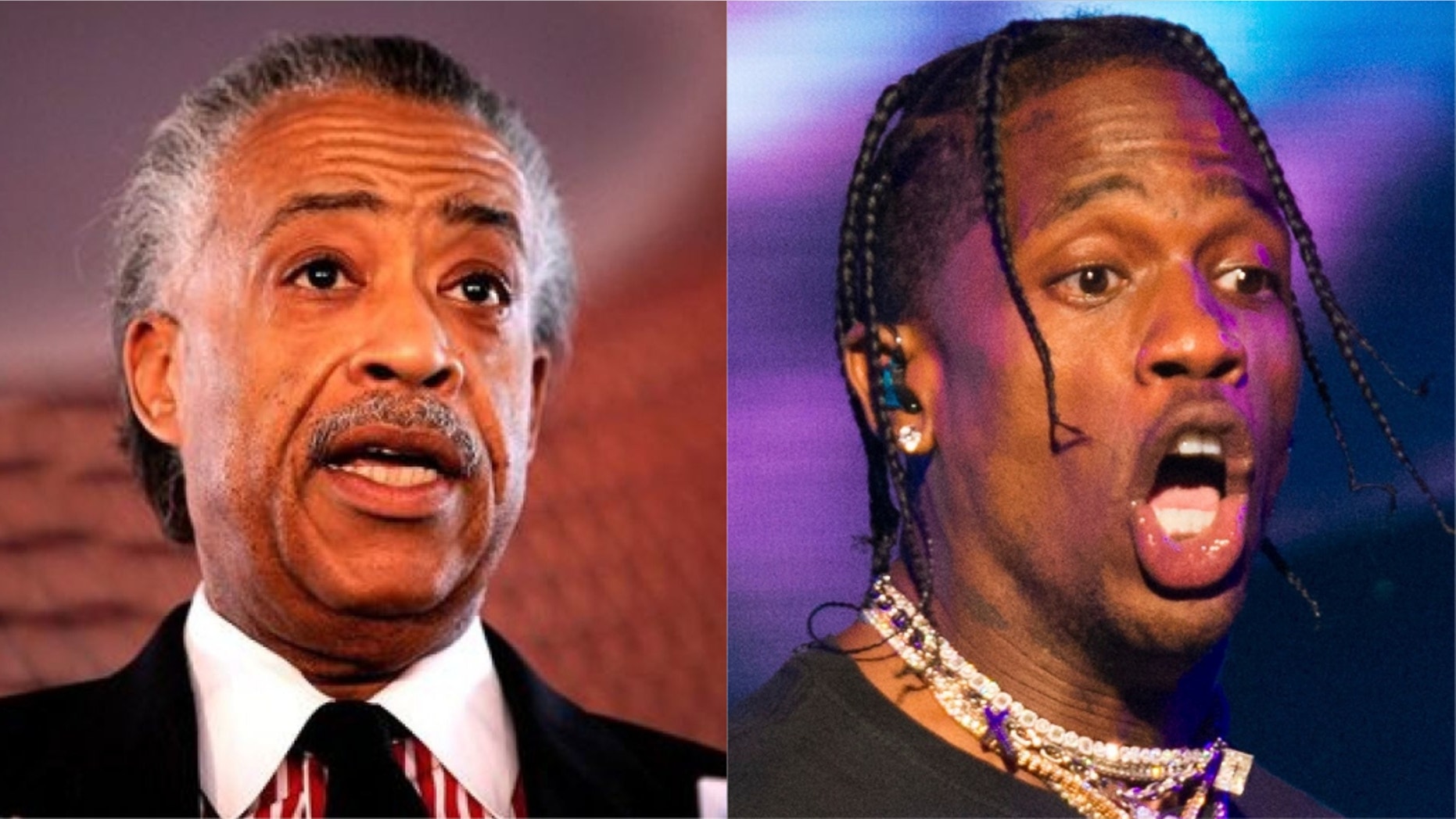 Rev. Al Sharpton and Travis Scott