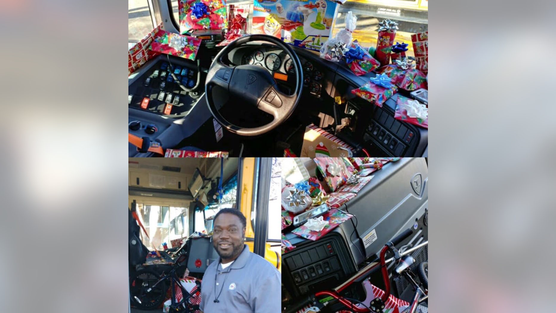 Texas school bus driver gifts holiday presents to kids on his bus: report