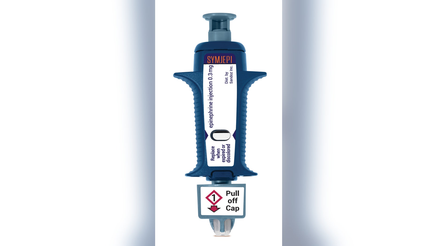 Sandoz will sell prefilled syringes with the same medicine, the hormone epinephrine, under the name Symjepi. <br data-cke-eol="1">