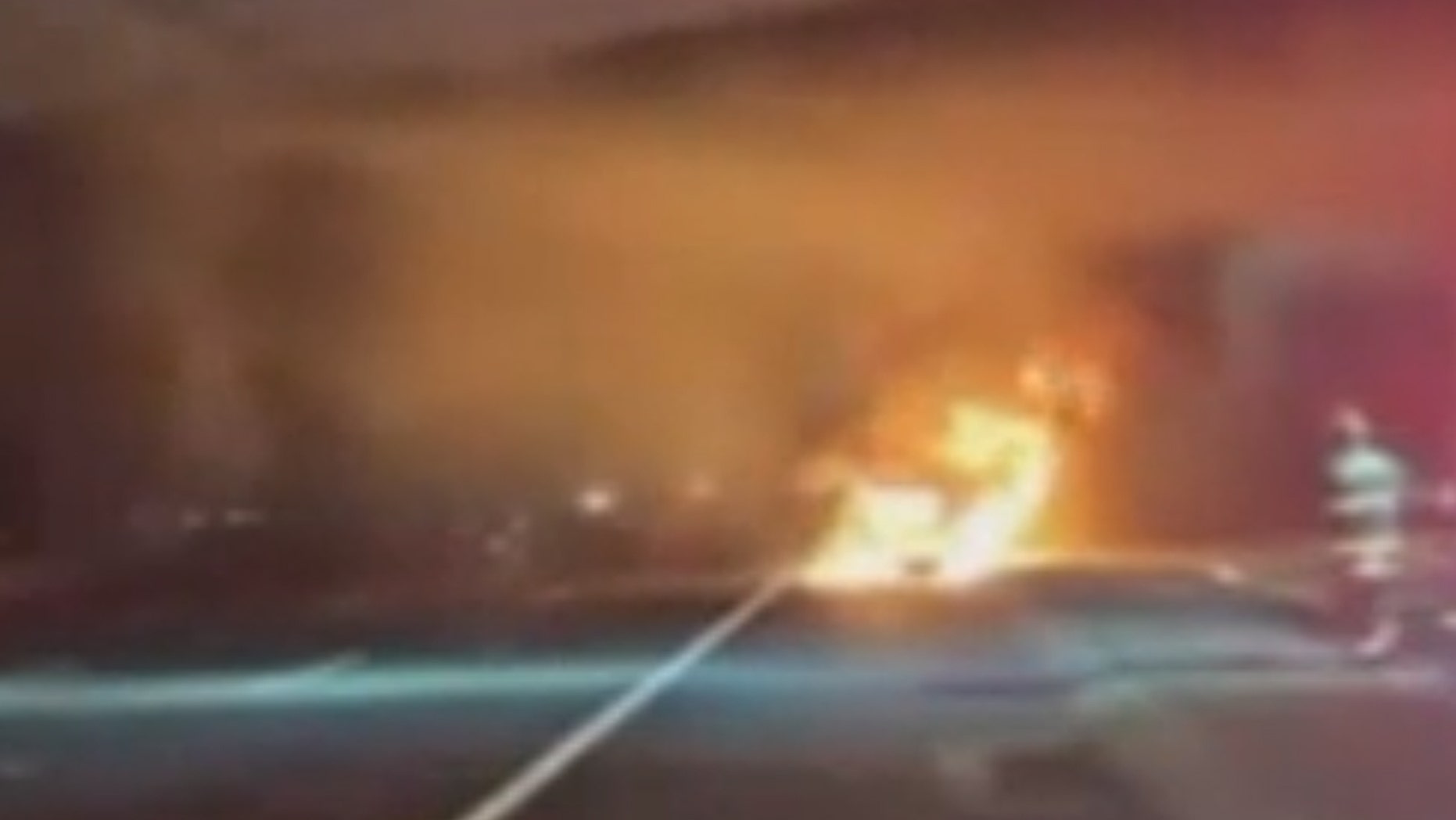 No one was seriously injured after a multiple vehicles were involved in a crash and explosion alongside I-80 in California.