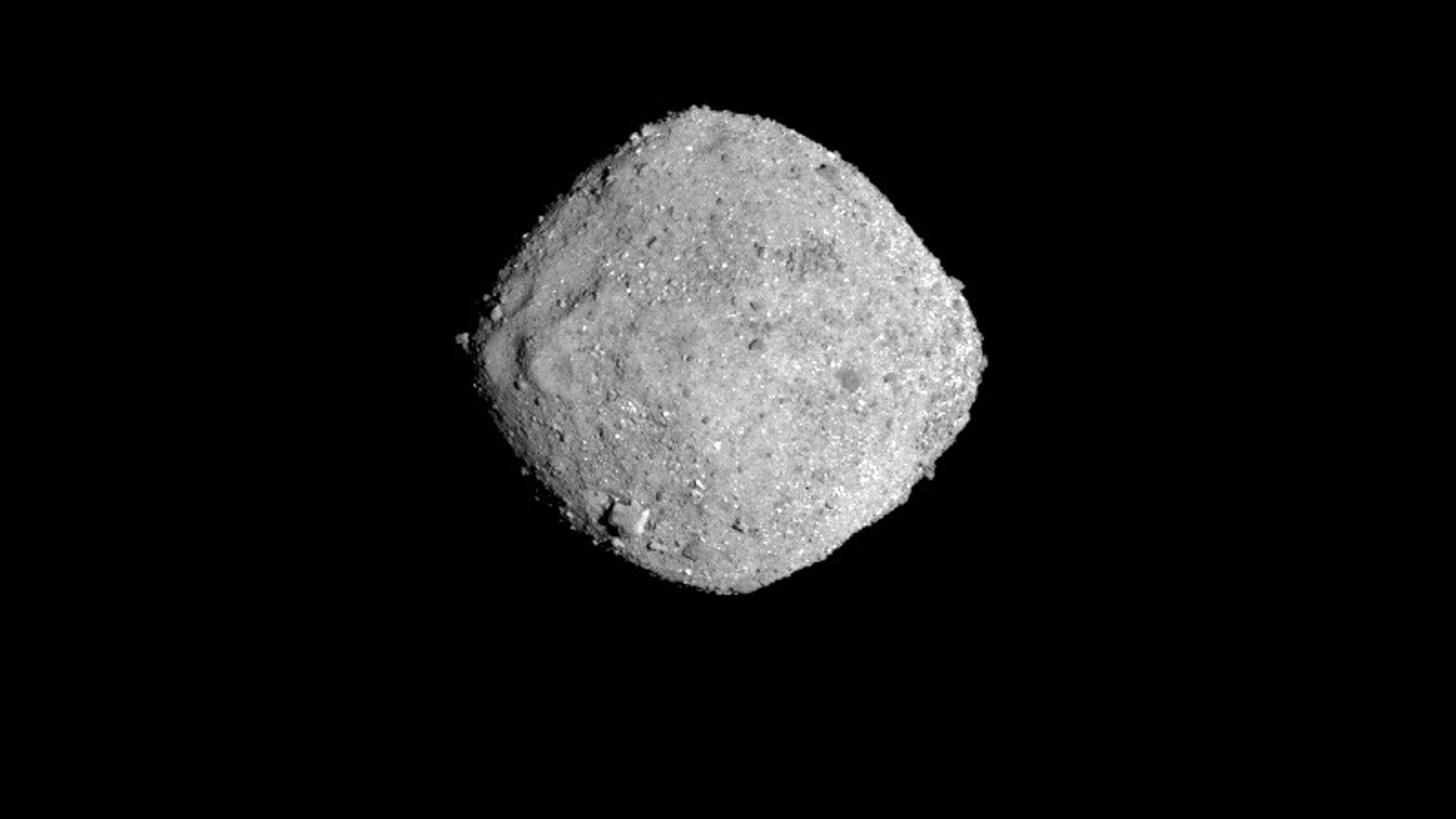 NASA’s OSIRIS-REx spacecraft captured this photo of the asteroid Bennu on Nov. 16, 2018, from a distance of 85 miles. OSIRIS-REx arrived at the space rock on Dec. 3.
