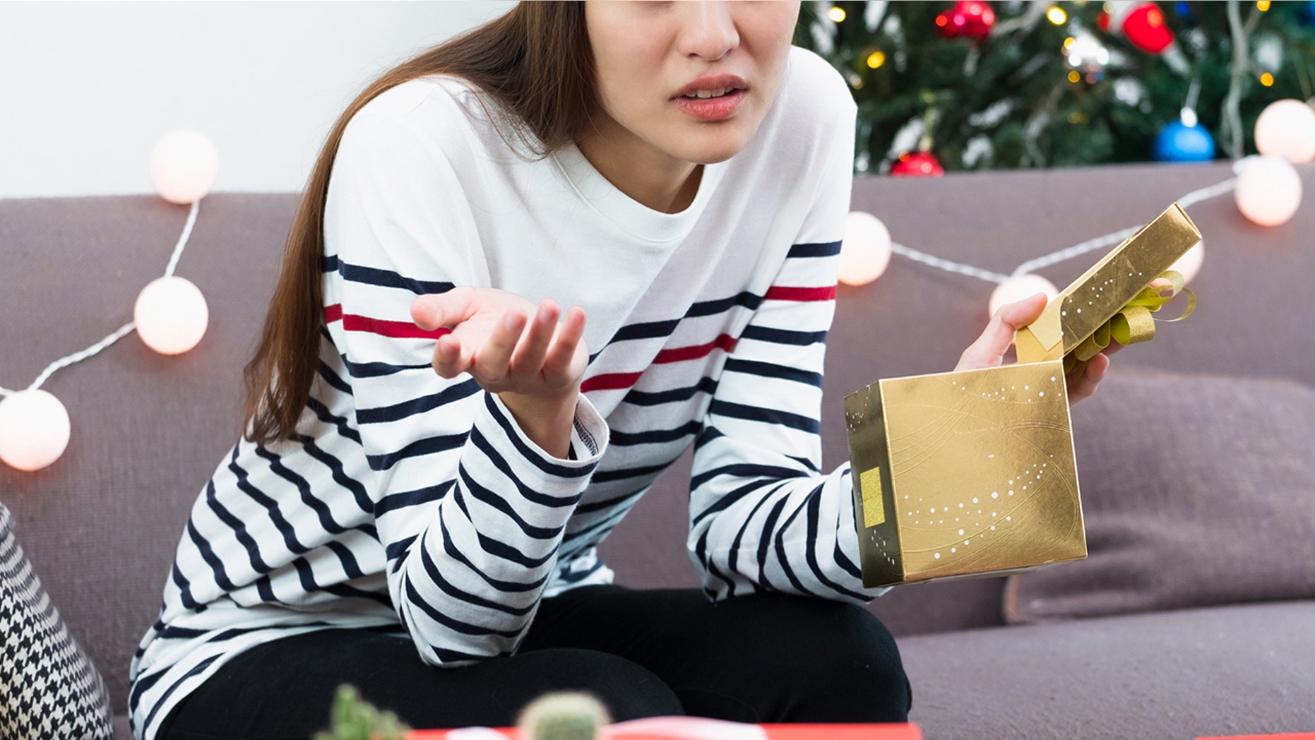 “He's got my 2 fav bottles of perfume, a dressing gown, pair of slippers and a no7 skincare set. It's the same thing pretty much every year,” she claims.