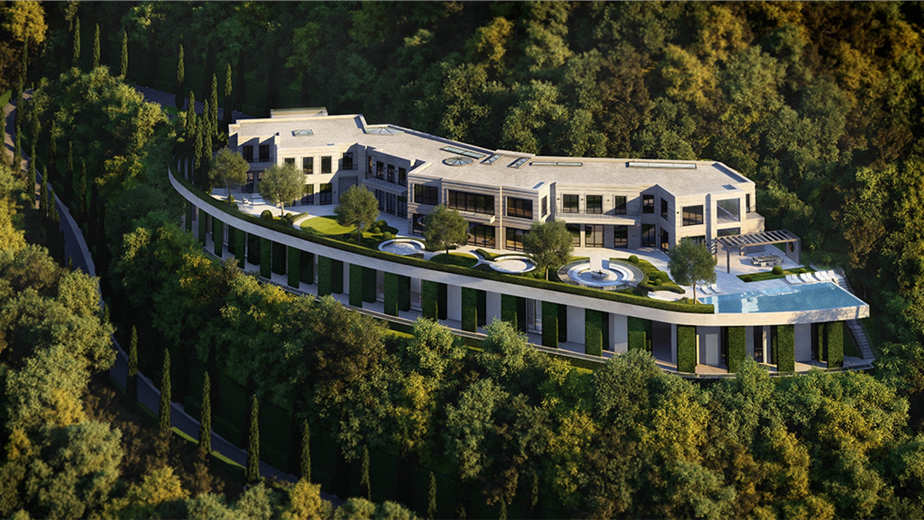 A 10.6-acre tract of “shovel ready” land located just around the corner from the Hotel Bel Air in California is for sale.