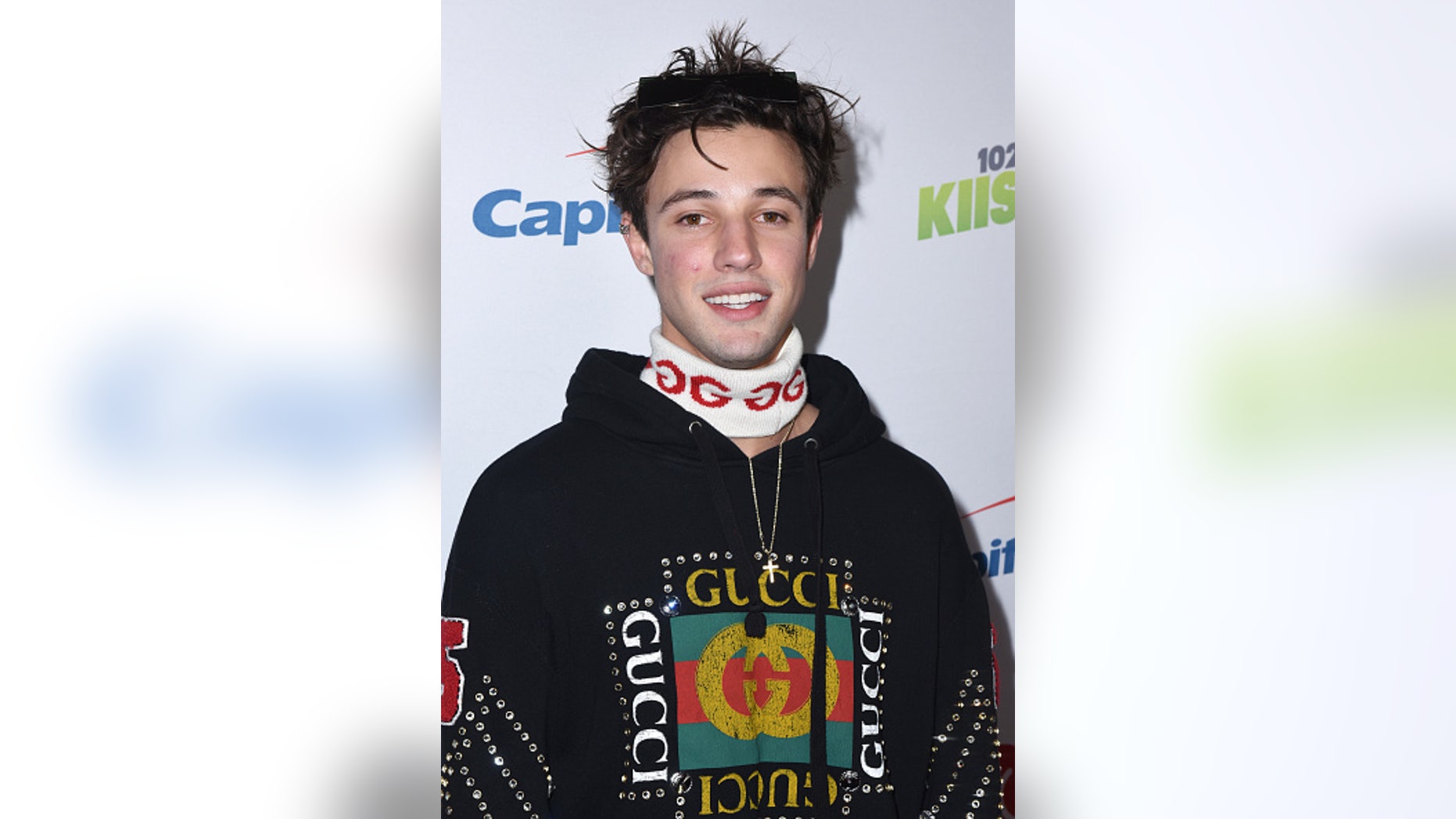 Cameron Dallas, 24, was arrested Saturday for allegedly punching a man in the face. (Getty Images)