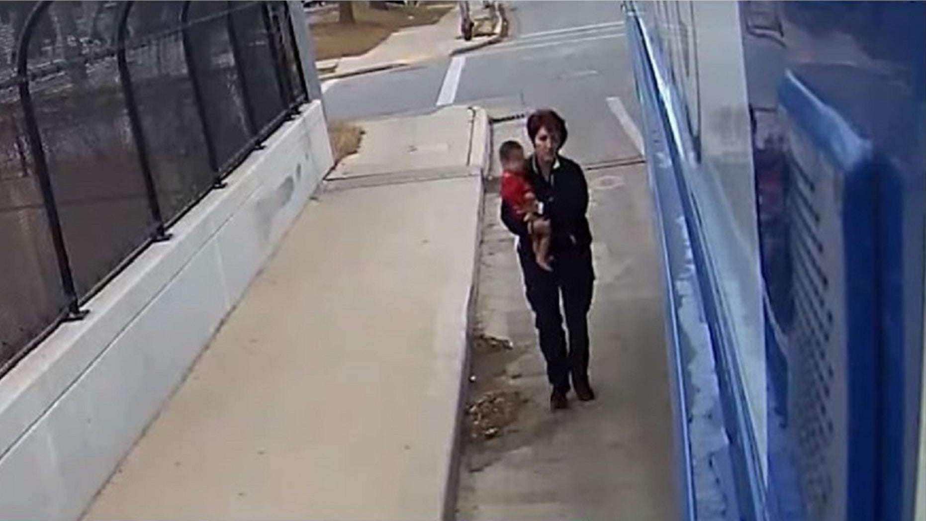 Irene Ivic rescued a baby who was walking barefoot and alone on Dec. 22, 2017.