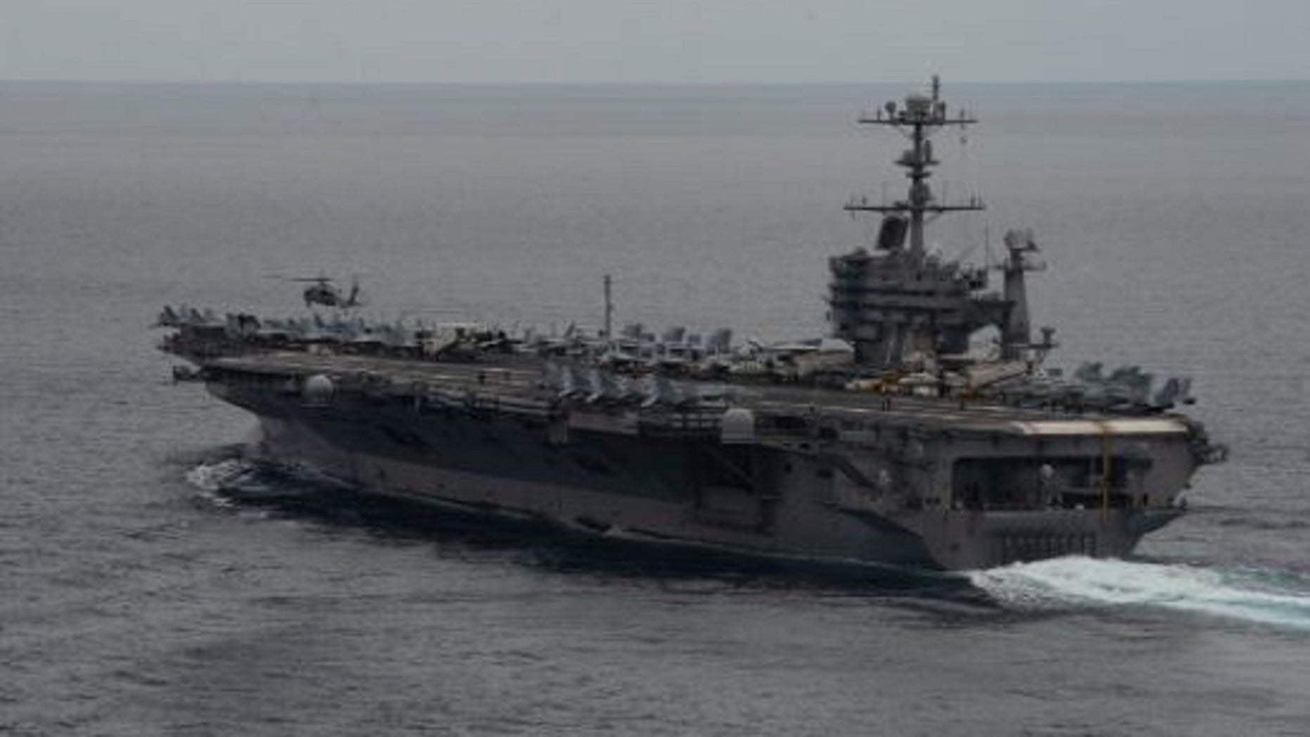 FILE: The USS Ronald Reagan during a dual carrier strike force exercise.