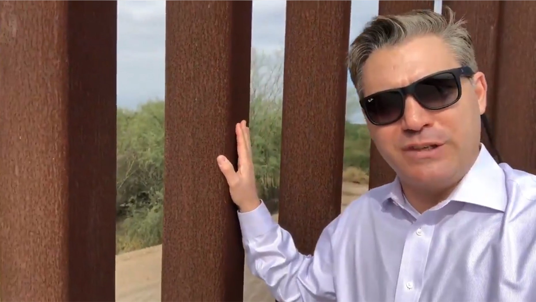 CNN reporter Jim Acosta was mocked for accidently proving that border walls work in a video he uploaded to Twitter.