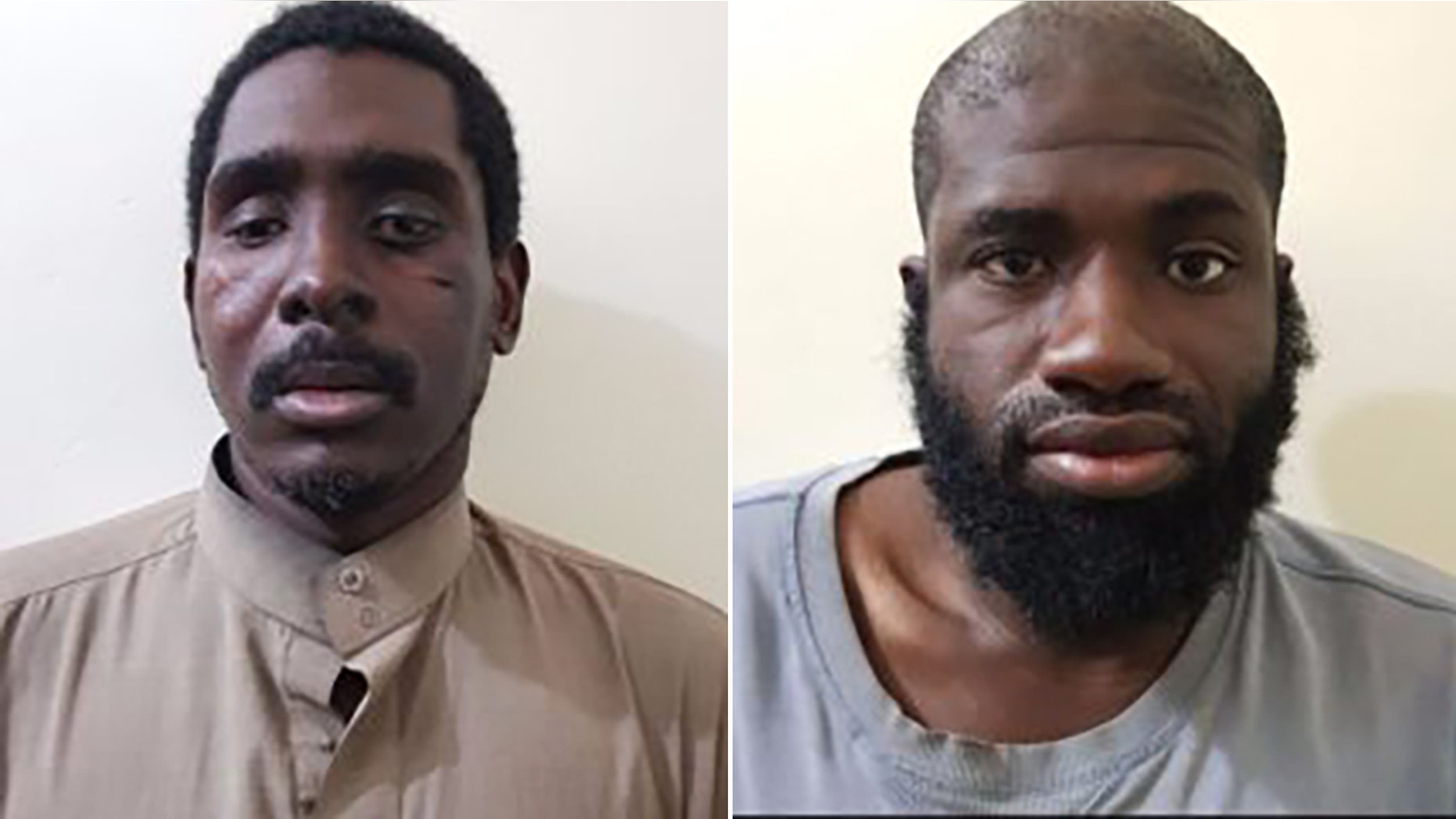Zaid Abed al-Hamid, left, and Warren Christopher Clark are said to be American citizens fighting for ISIS who were recently captured by Syrian Democratic Forces. (SDF-Press.com)