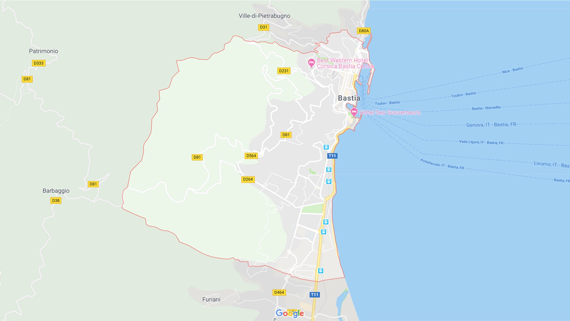 A gunman opened fire in the streets of Bastia, Corsica, killing one and injuring six people.