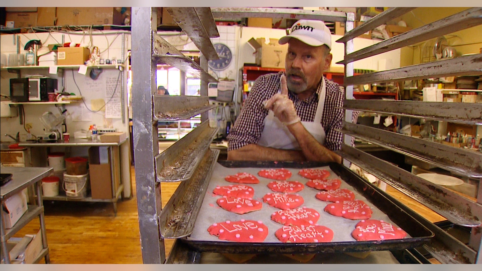 The owner of the bakery said he was only trying to be funny and doesn't even support a border wall himself.