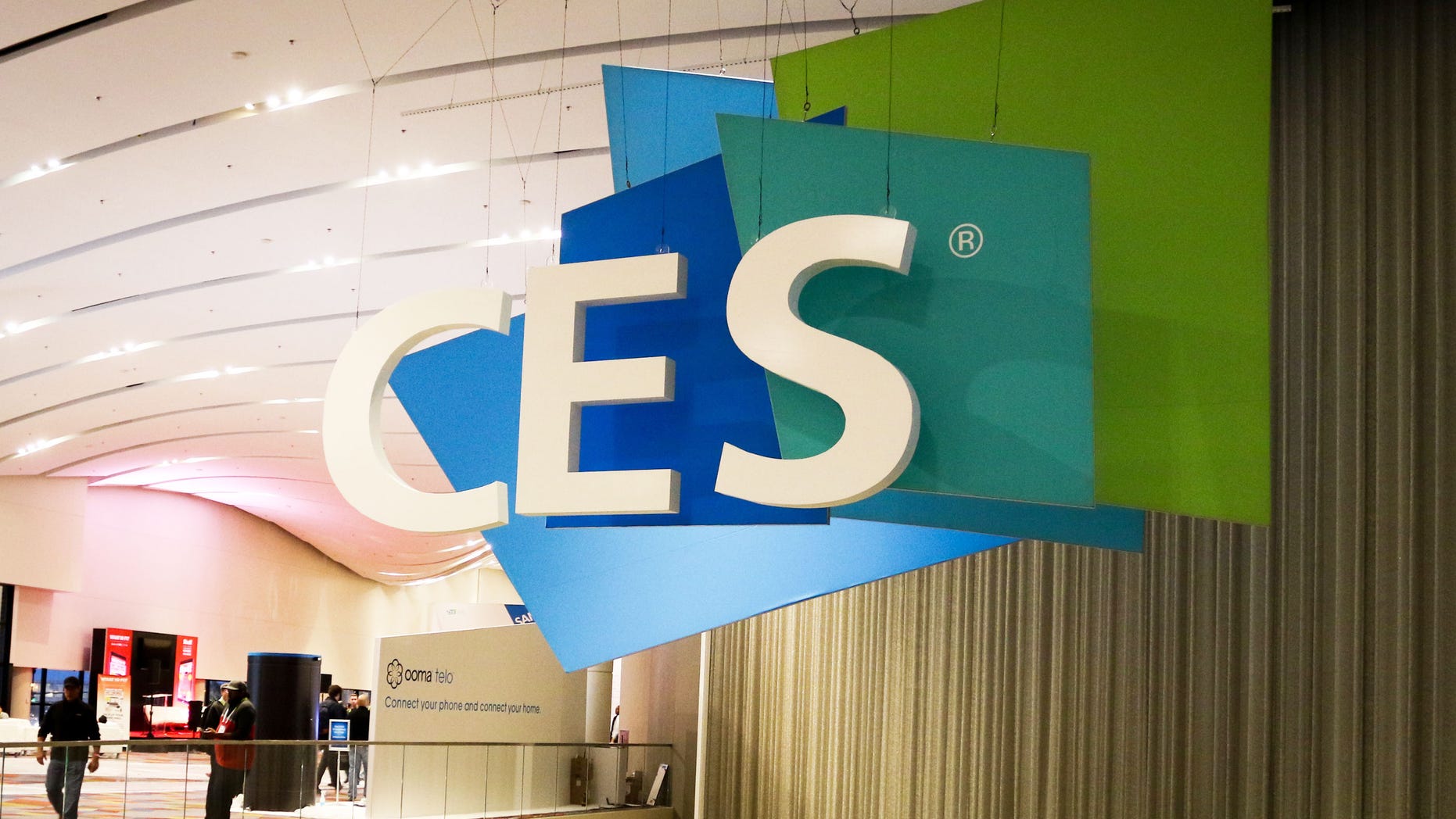 A sign for the annual Consumer Electronics Show is seen in Las Vegas, on Jan. 6, 2015. (Getty Images)