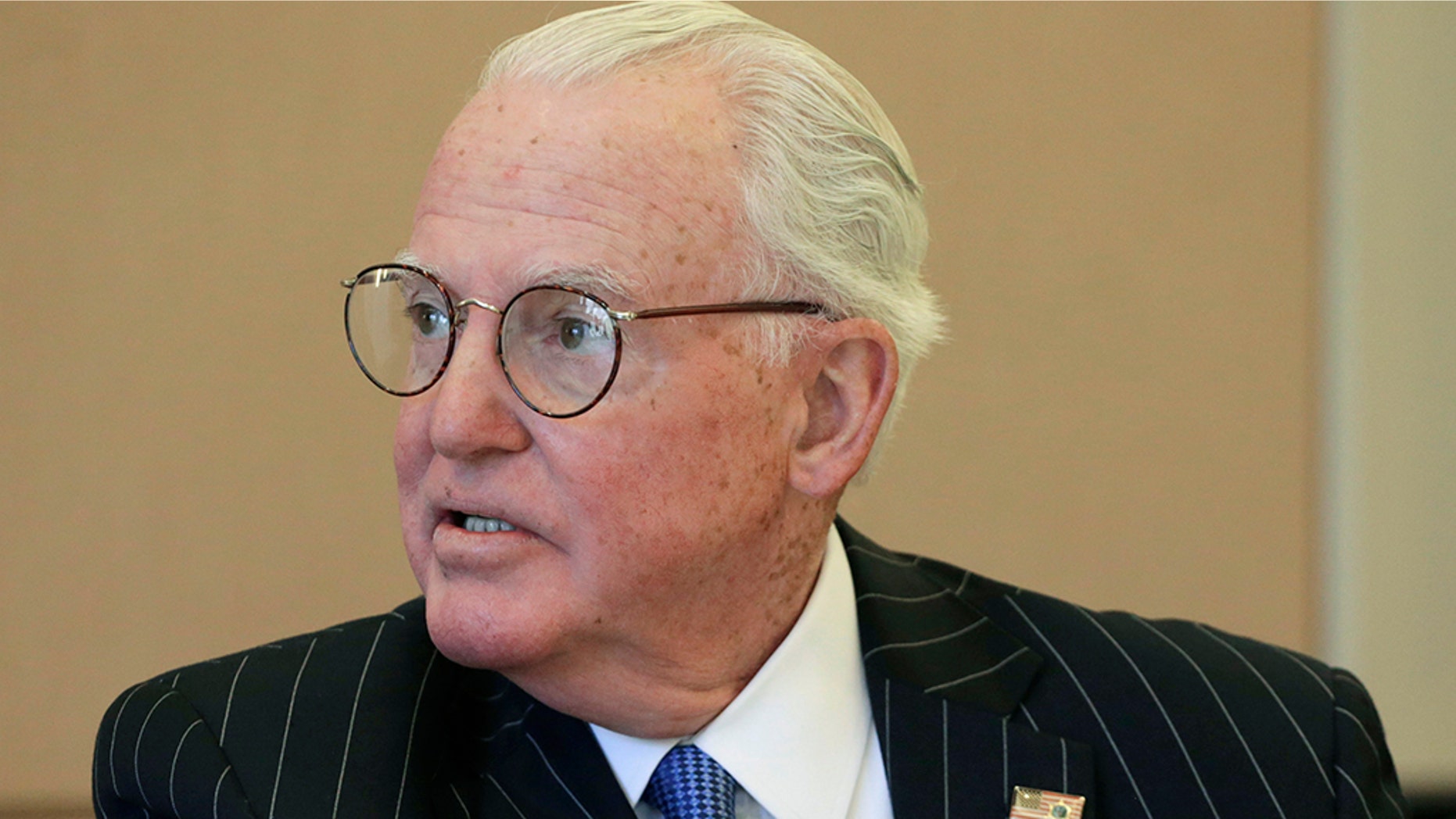 Alderman Ed Burke, 75, is charged with one count of attempted extortion for conveying to company executives in 2017 that they’d get the permits if they signed on as clients at Burke’s private property tax law firm in Chicago. (AP Photo/M. Spencer Green, File)