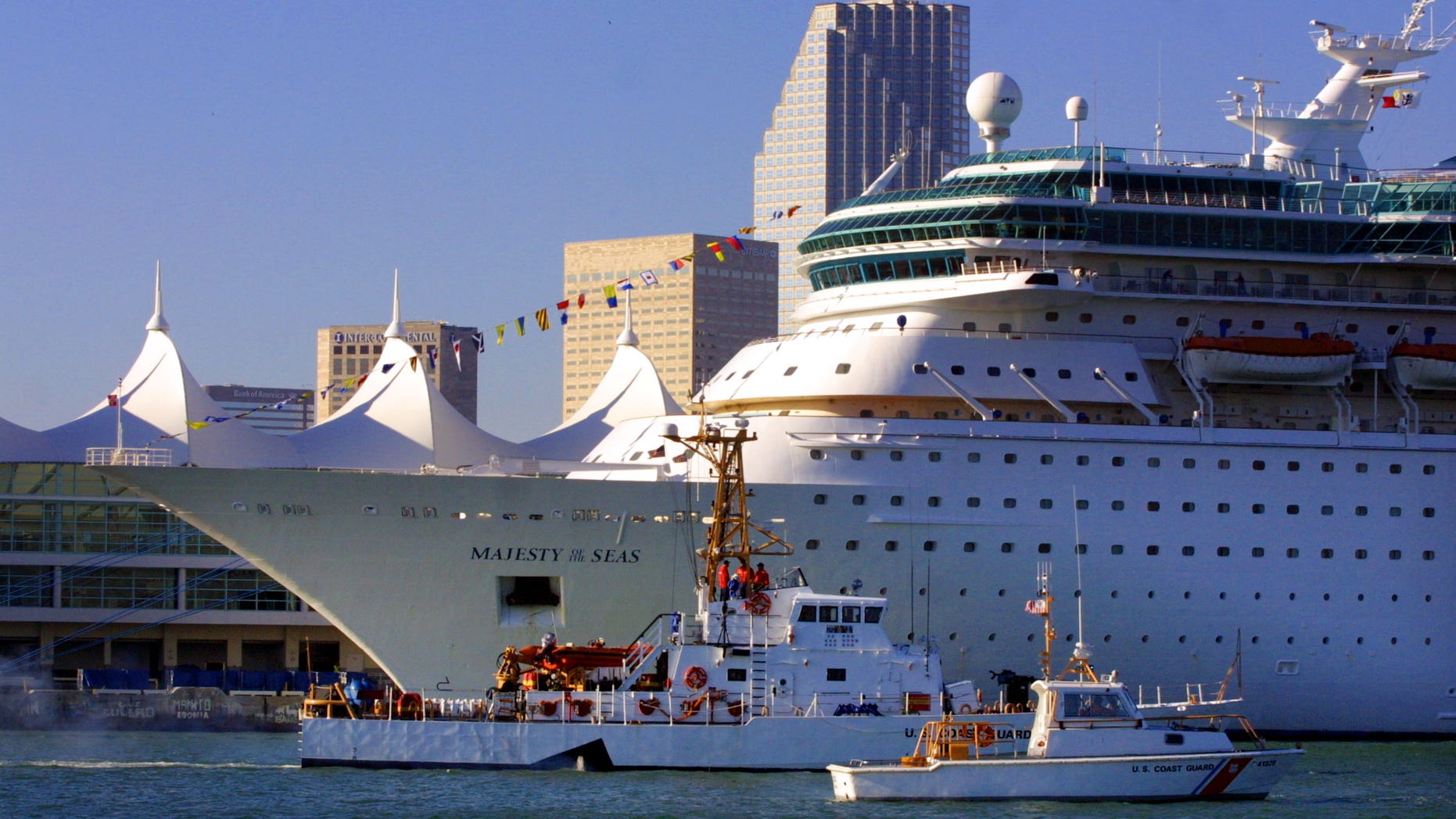 The Majesty of the Seas, seen here at the Port of Miami in 2002, was returning to Florida from a five-day cruise to the Bahamas.
