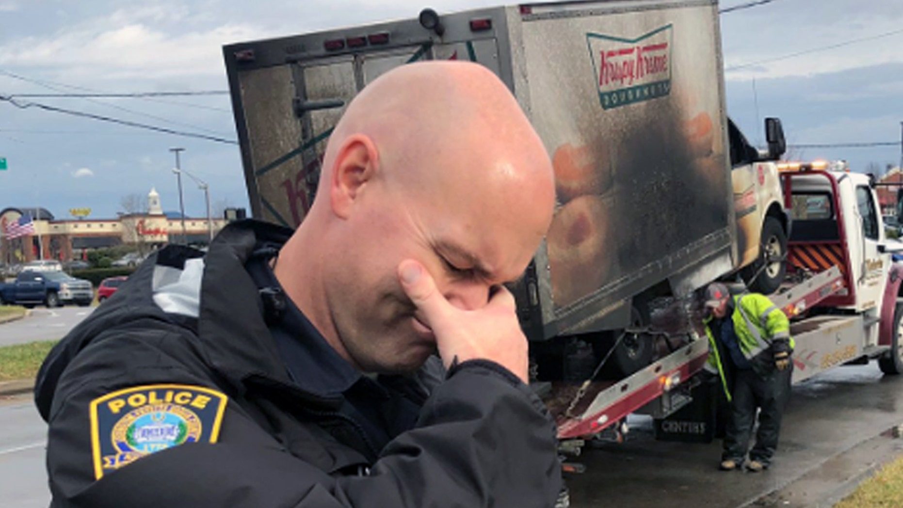 Lexington Police officers in Kentucky went viral for their response to a Krispy Kreme Doughnuts truck fire destroying the goods inside.