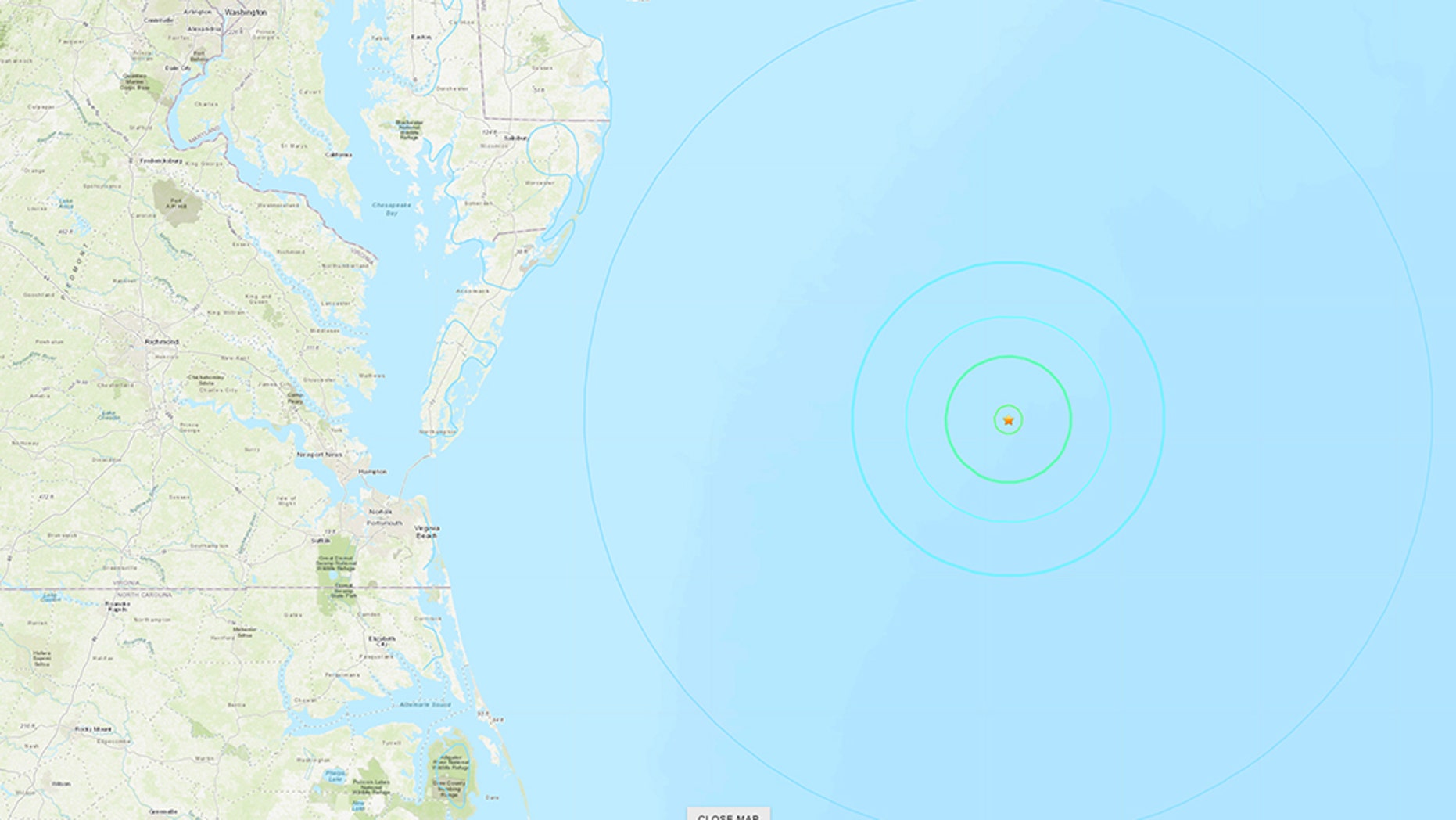 Maryland coast rattled by 4.7magnitude earthquake USGS Fox News