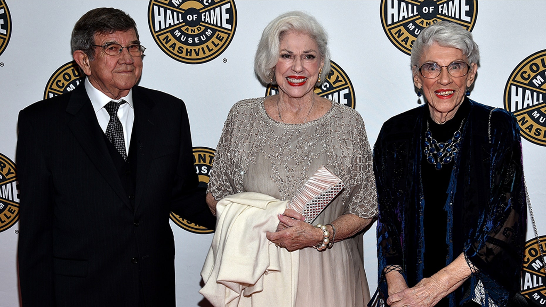 From l-r: Bonnie Brown, Maxine Brown and guest attend The Country Music Hall of Fame 2015 Medallion Ceremony at the Country Music Hall of Fame and Museum on October 25, 2015 in Nashville, Tennessee. (Photo by John Shearer/Getty Images for CMHOF)