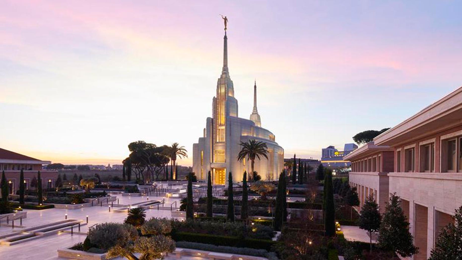 The Rome Italy Temple opened Monday as the first Mormon temple in Italy miles away from the Vatican in the Eternal City.