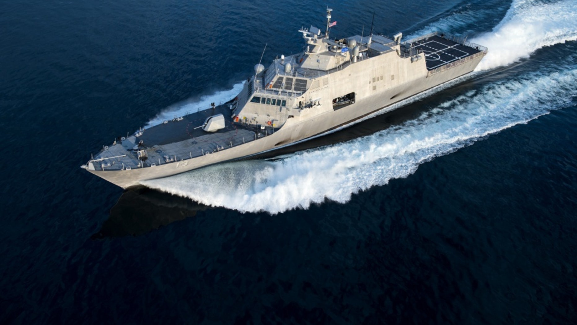 Navy plans test raids on its futuristic Littoral Combat Ship