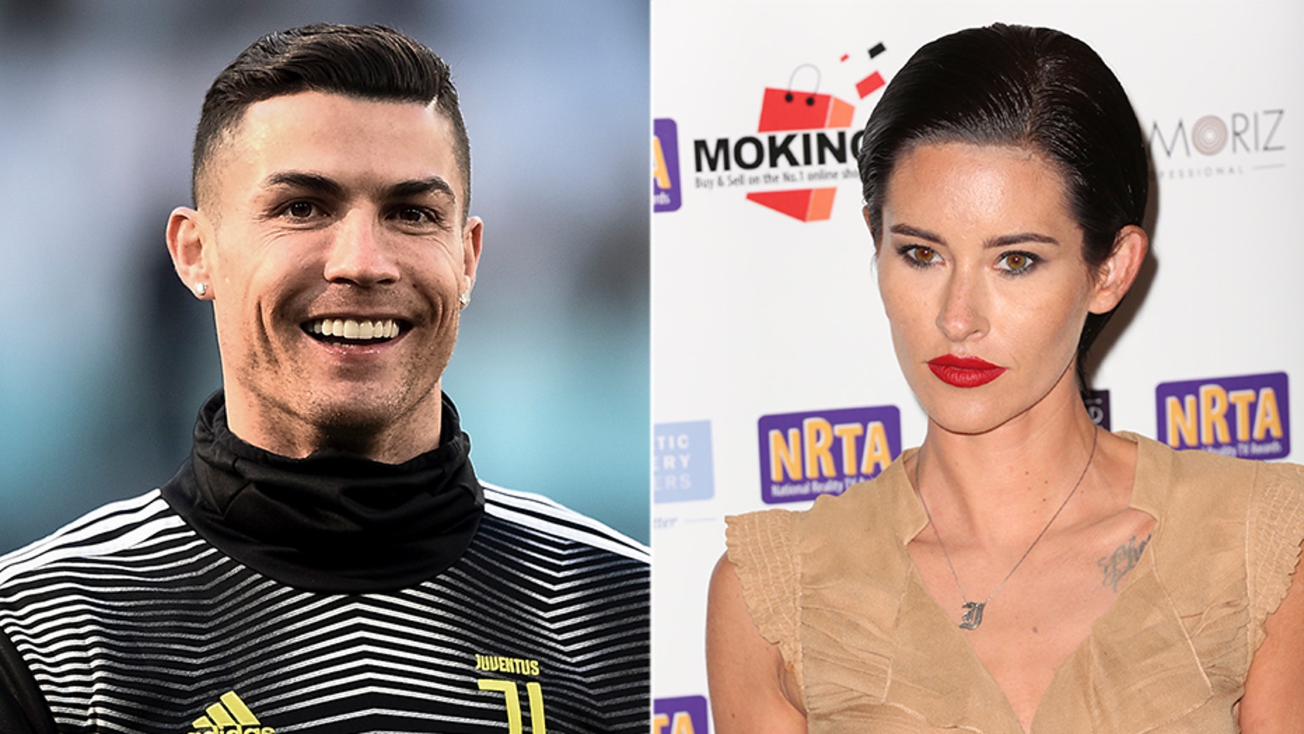 Jasmine Lennard, right, claimed Juventus soccer star Cristiano Ronaldo threatened her with bodily harm.