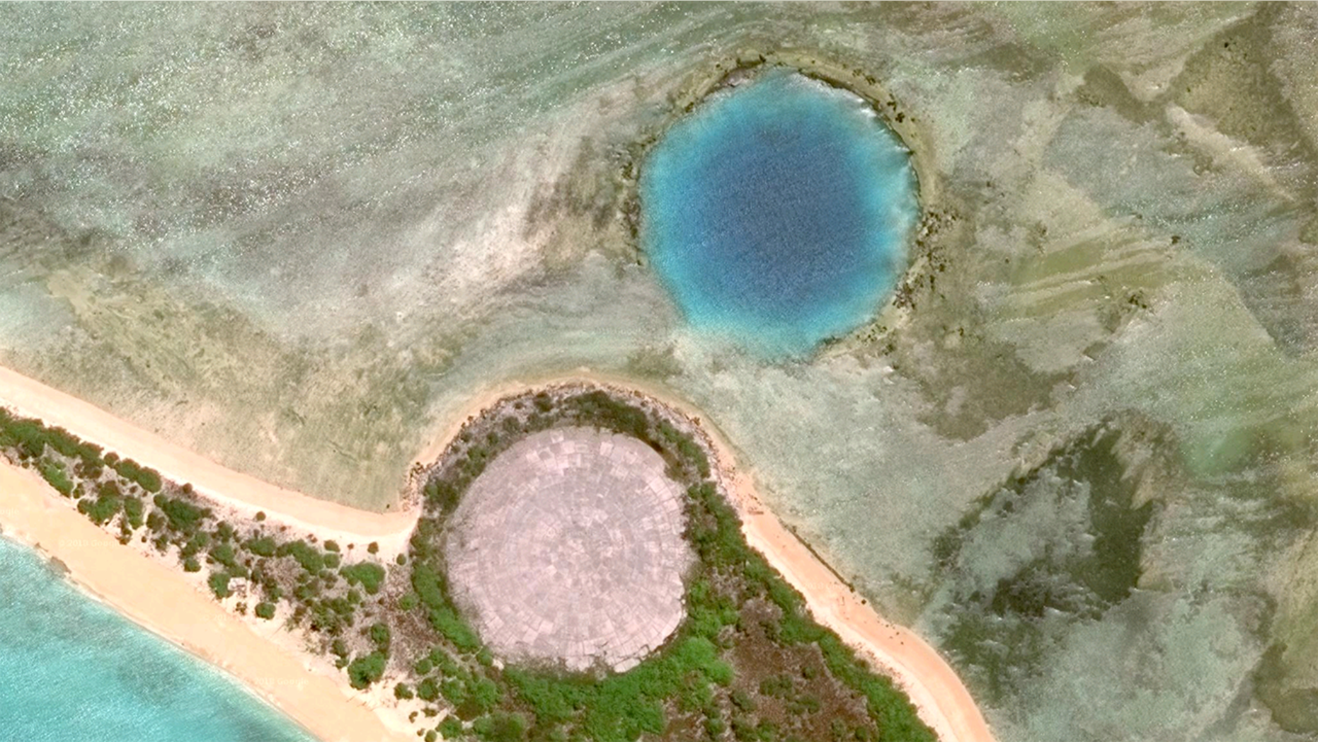 During its clean-up operation on Enewetak Atoll, in the Marshall Islands, the military built a giant concrete dome to house the toxic material left over from the nuclear tests.