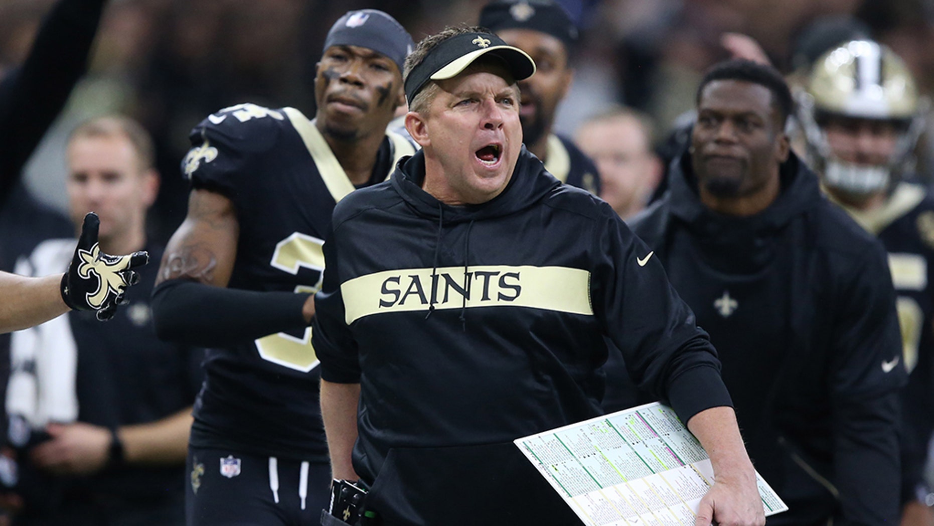 New Orleans Saints Coach Takes Apparent Dig At Goodell With T-shirt ...