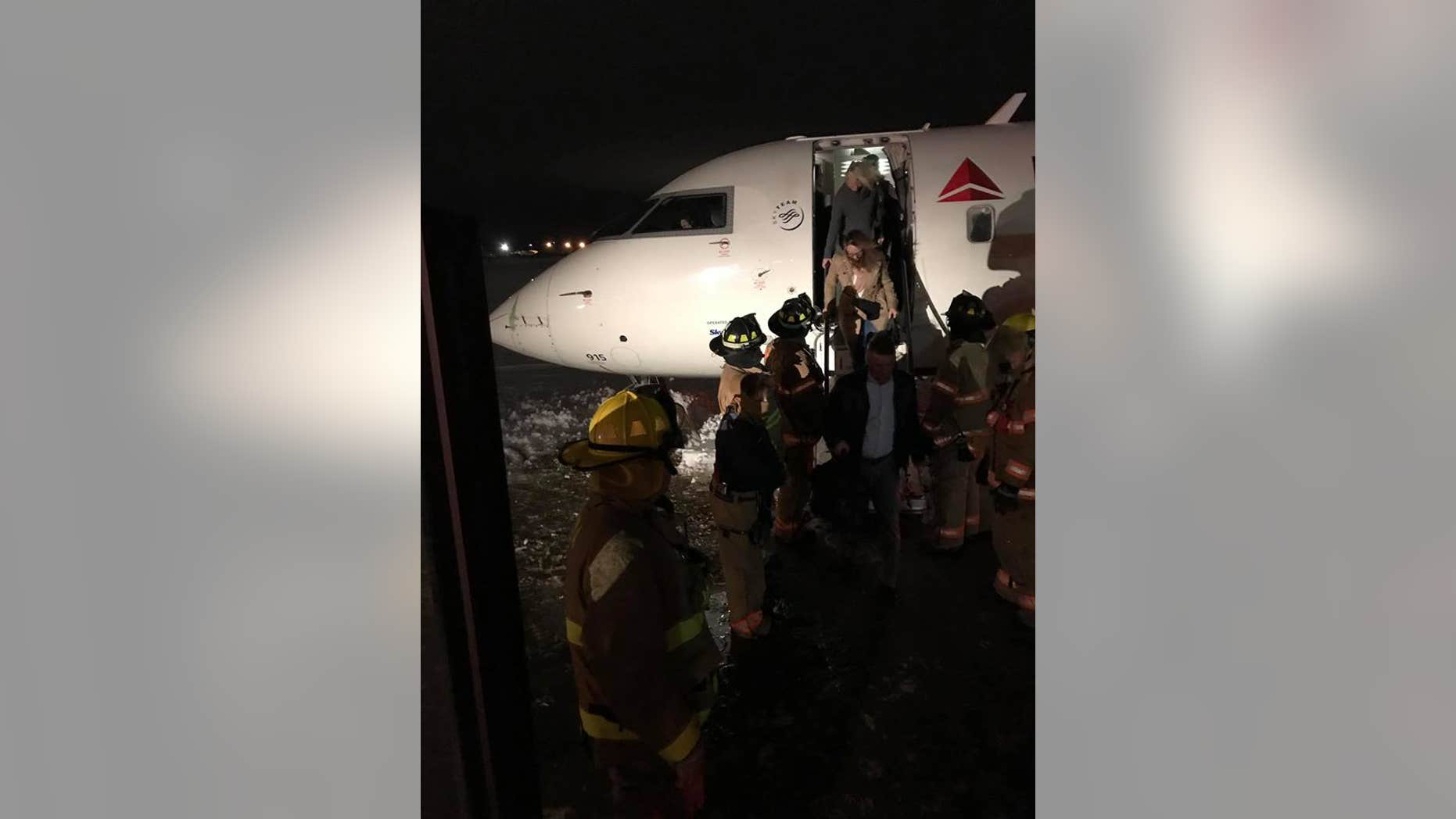 The SkyWest flight, which was operated by Delta Connection, was scheduled to take off for Atlanta.